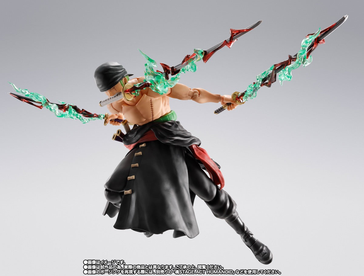 *PRE ORDER* One Piece SH Figuarts Action Figure Roronoa Zoro - King of Hell (ETA SEPTEMBER)