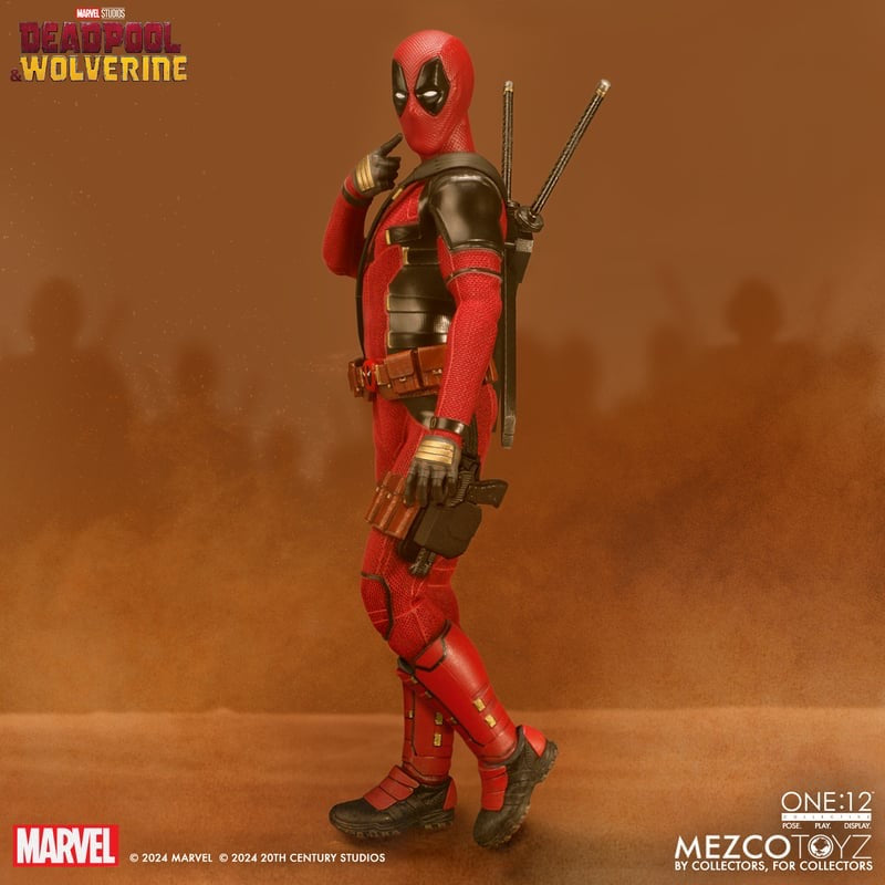 *PRE ORDER* MEZCO DEADPOOL AND WOLVERINE ONE:12 COLLECTIVE DEADPOOL (ETA JULY)