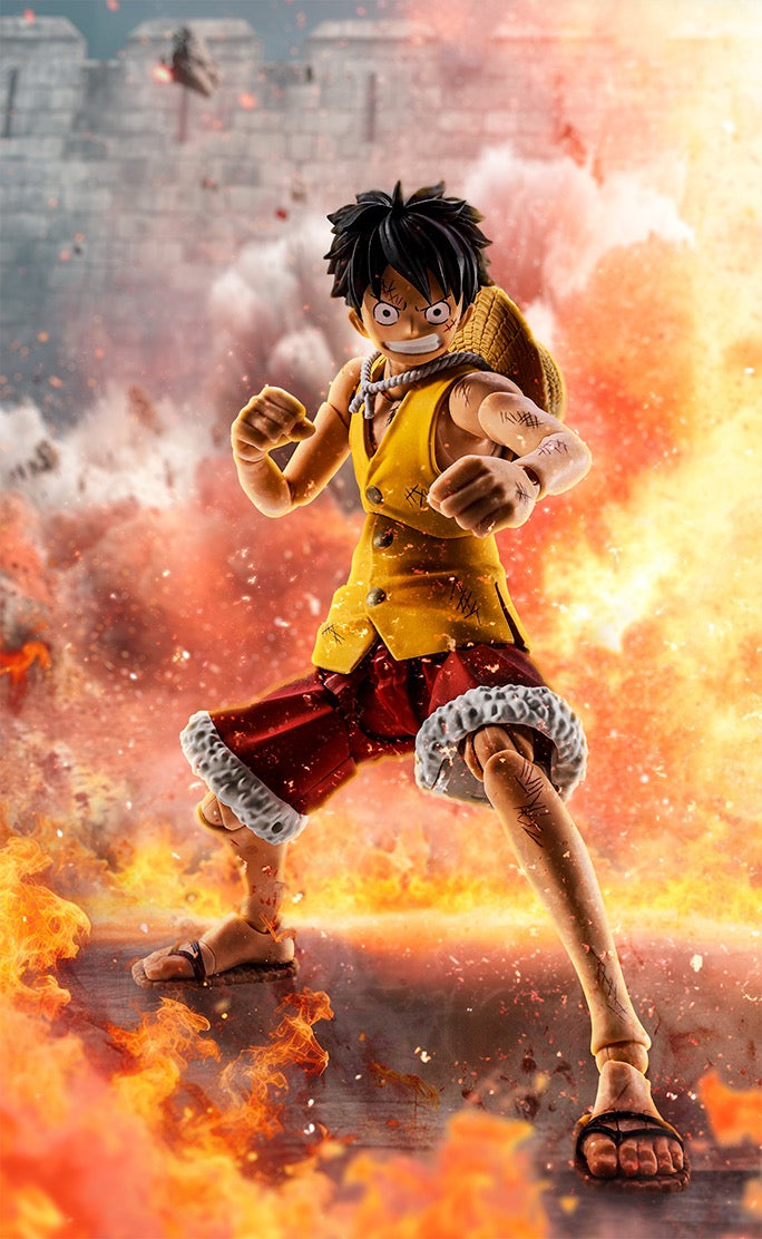 *PRE ORDER* One Piece SH Figuarts Action Figure Luffy - Marineford Summit Battle Ver. (ETA JUNE)