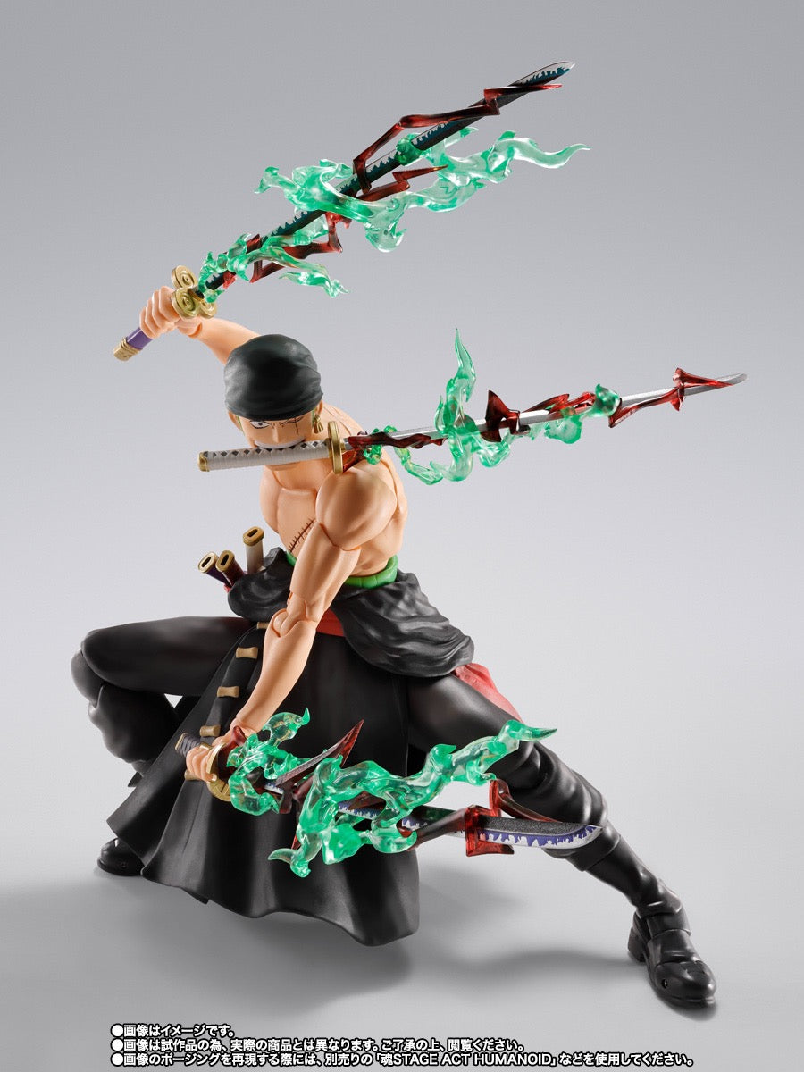 *PRE ORDER* One Piece SH Figuarts Action Figure Roronoa Zoro - King of Hell (ETA SEPTEMBER)