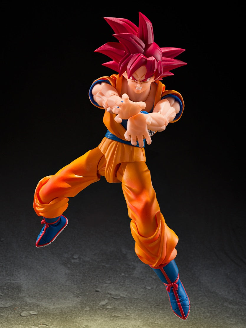 *PRE ORDER* DRAGONBALL SUPER SH FIGUARTS SUPER SAIYAN GOD SON GOKU - GOD AURA (ETA AUGUST)