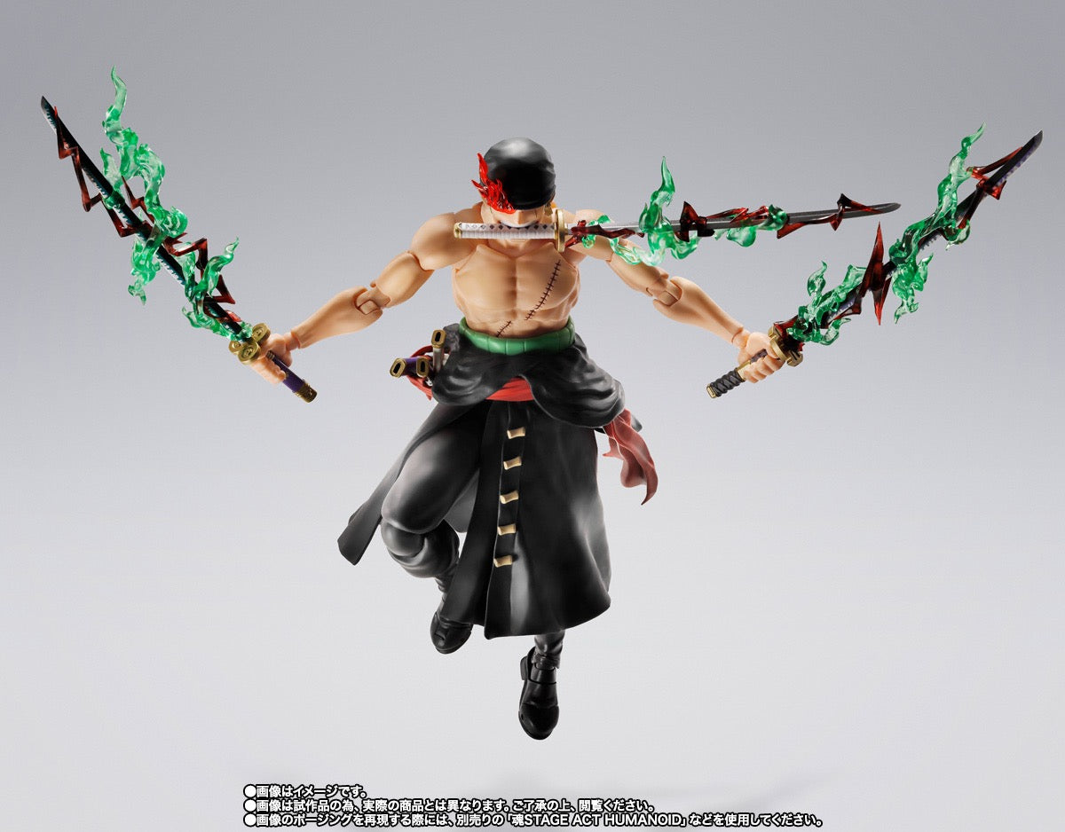 *PRE ORDER* One Piece SH Figuarts Action Figure Roronoa Zoro - King of Hell (ETA SEPTEMBER)