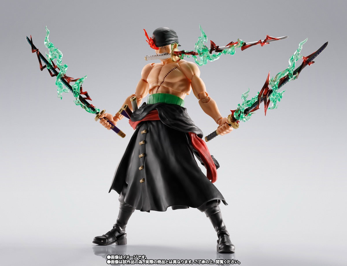 *PRE ORDER* One Piece SH Figuarts Action Figure Roronoa Zoro - King of Hell (ETA SEPTEMBER)