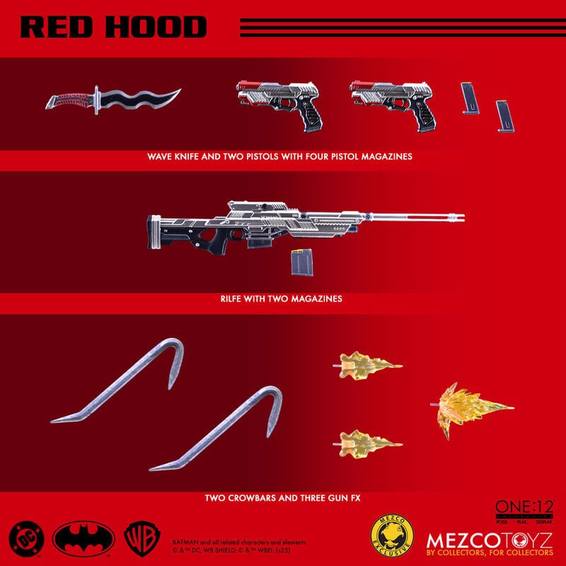 *PRE ORDER* MEZCO ONE:12 COLLECTIVE Red Hood (ETA APRIL)