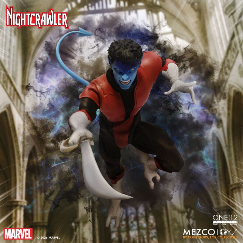 MEZCO ONE:12 COLLECTIVE Nightcrawler Action Figure