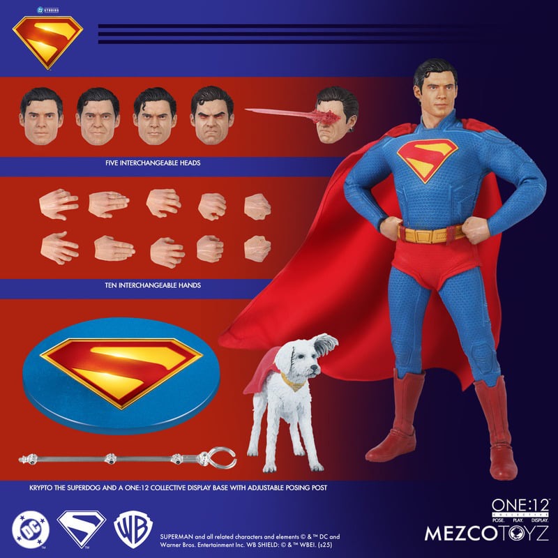 *PRE ORDER* MEZCO ONE:12 COLLECTIVE SUPERMAN (2025) - SUPERMAN AND KRYPTO (ETA MAY)