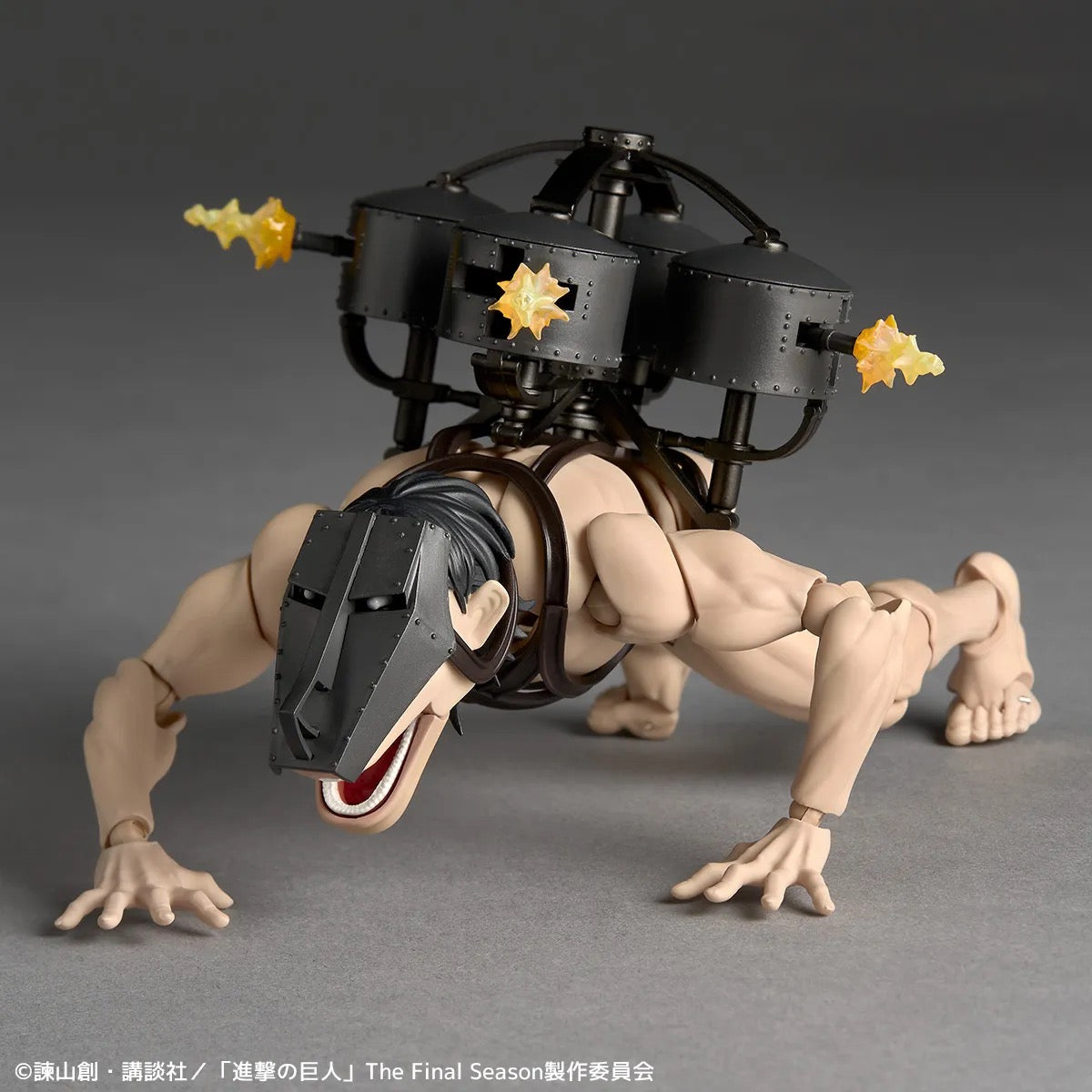 Attack on Titan Amazing Yamaguchi Revoltech Cart Titan Action Figure