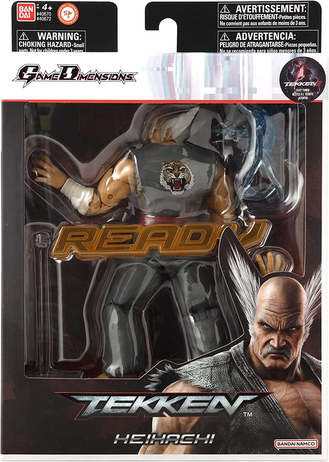 Bandai GAMEDIMENSIONS TEKKEN - HEIHACHI MISHIMA ACTION FIGURE