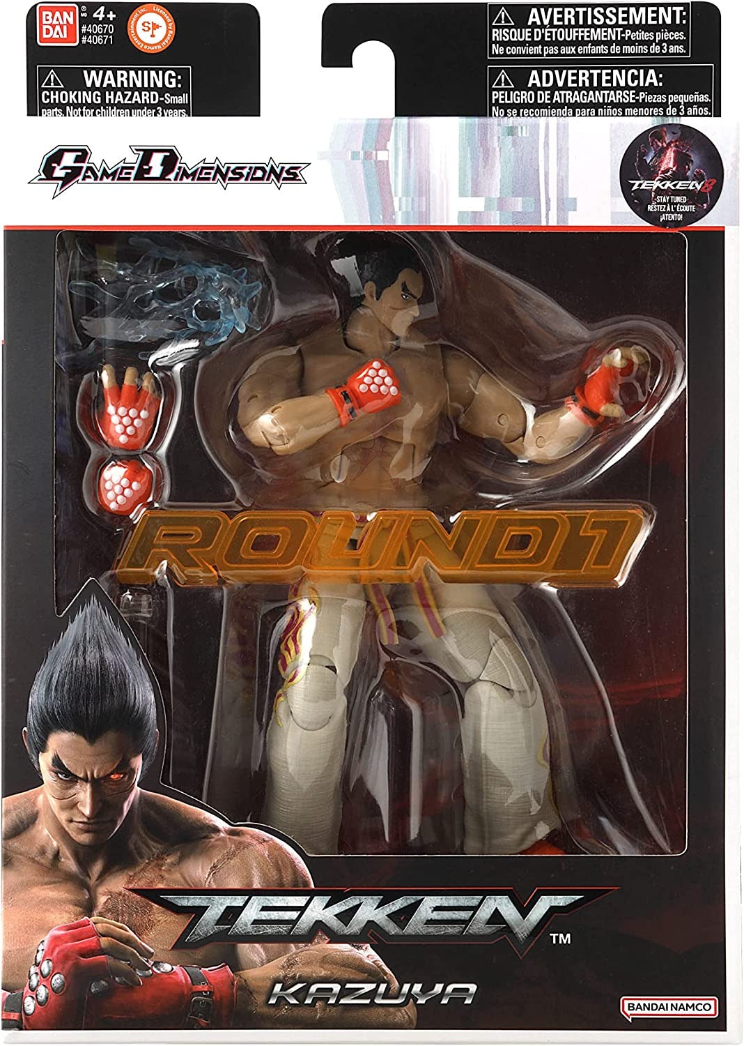 Bandai GAMEDIMENSIONS TEKKEN - KAZUYA MISHIMA ACTION FIGURE