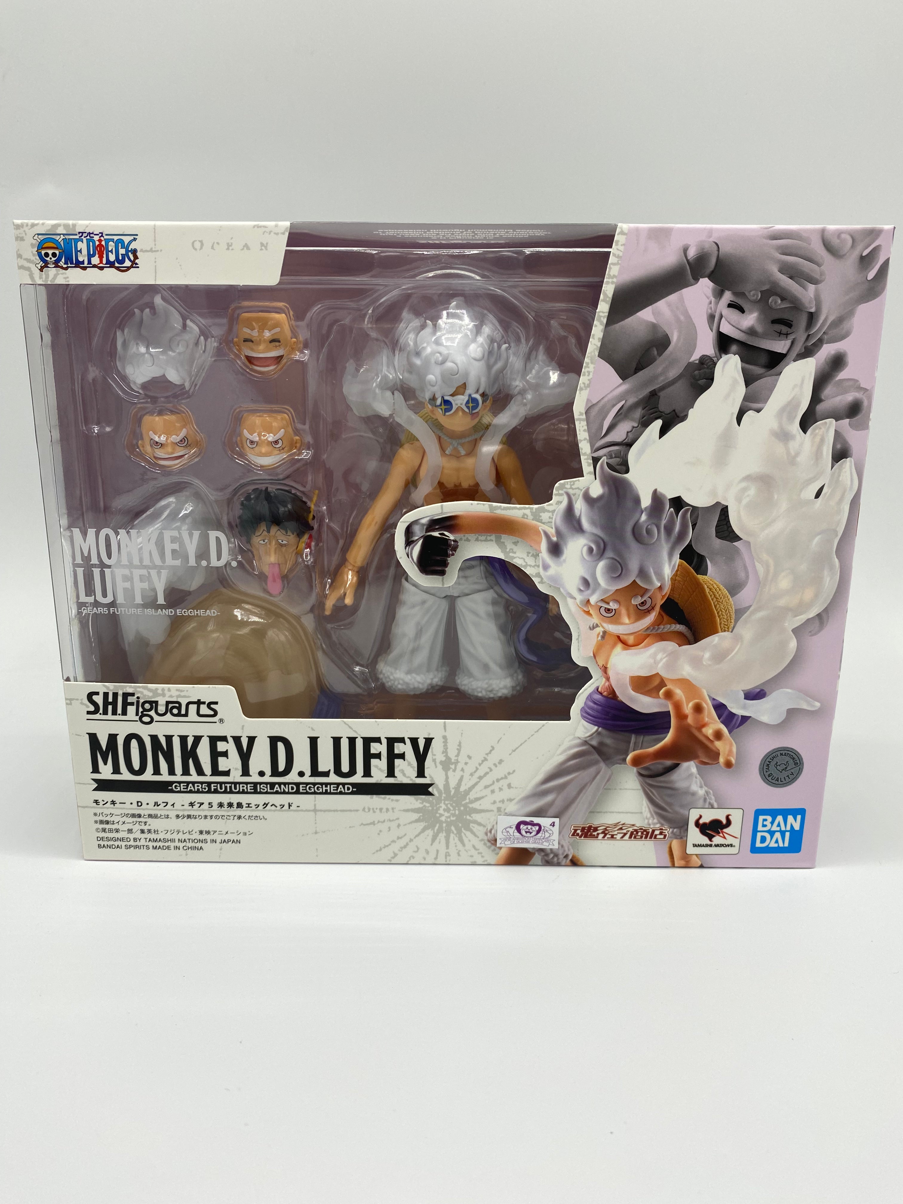 One Piece SH Figuarts Action Figure Monkey D. Luffy Gear 5 - Future Island Egghead