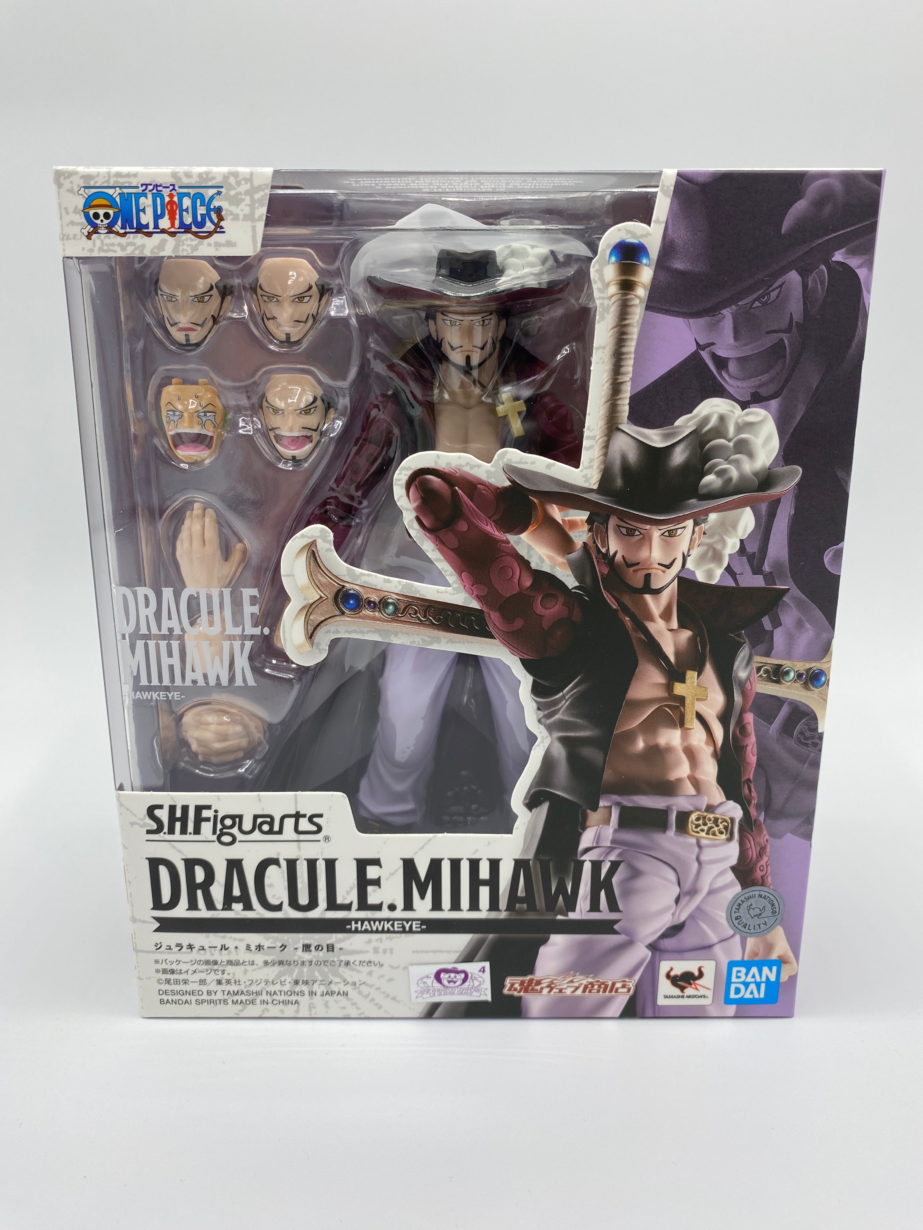 コミック・アニメ SHFiguarts Dracule Mihawk - Hawkeye One Piece SH Figuarts Action Figure Dracule Mihawk Hawkeye