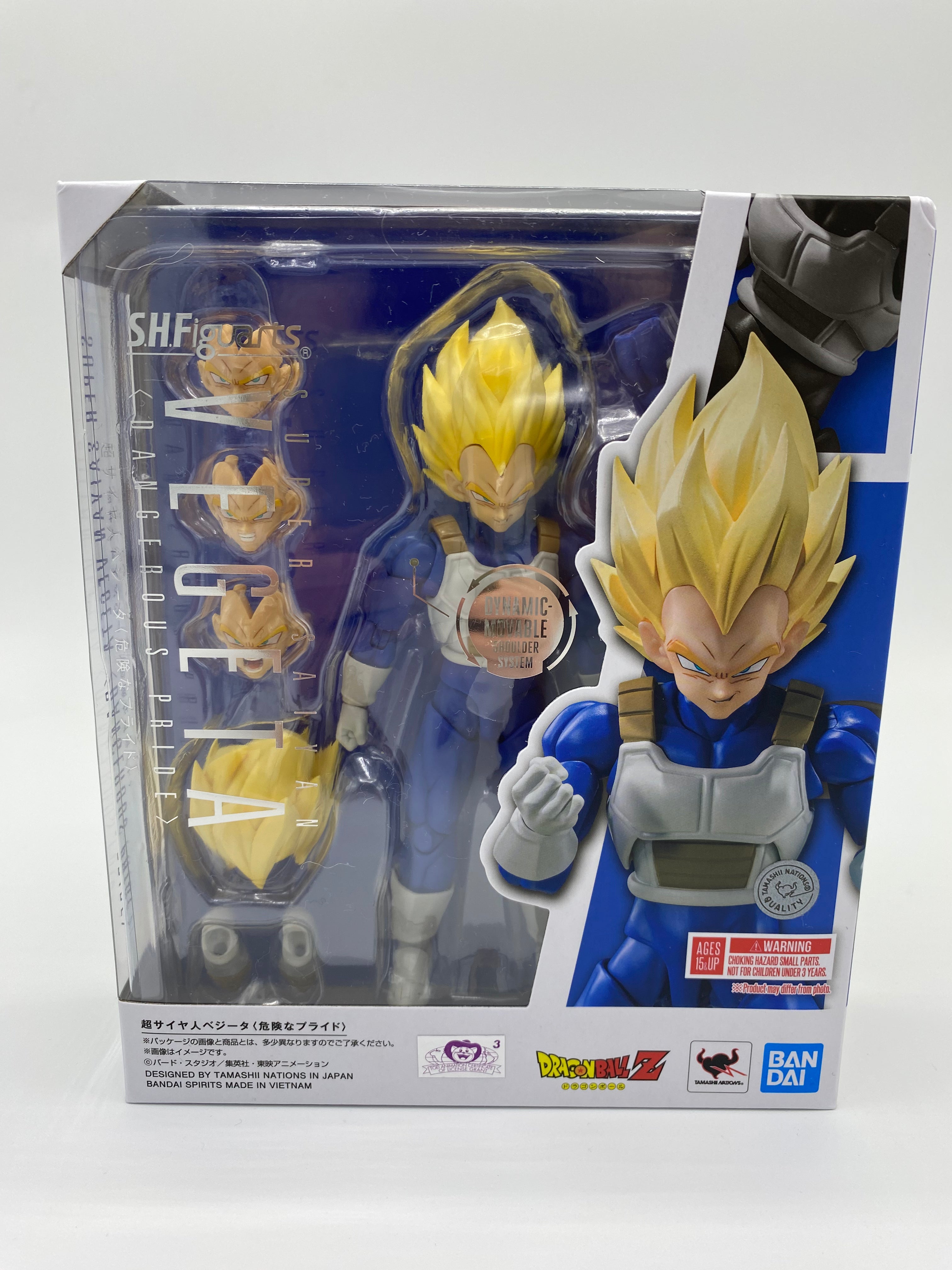 DRAGONBALL Z SH FIGUARTS SUPER SAIYAN VEGETA - DANGEROUS PRIDE