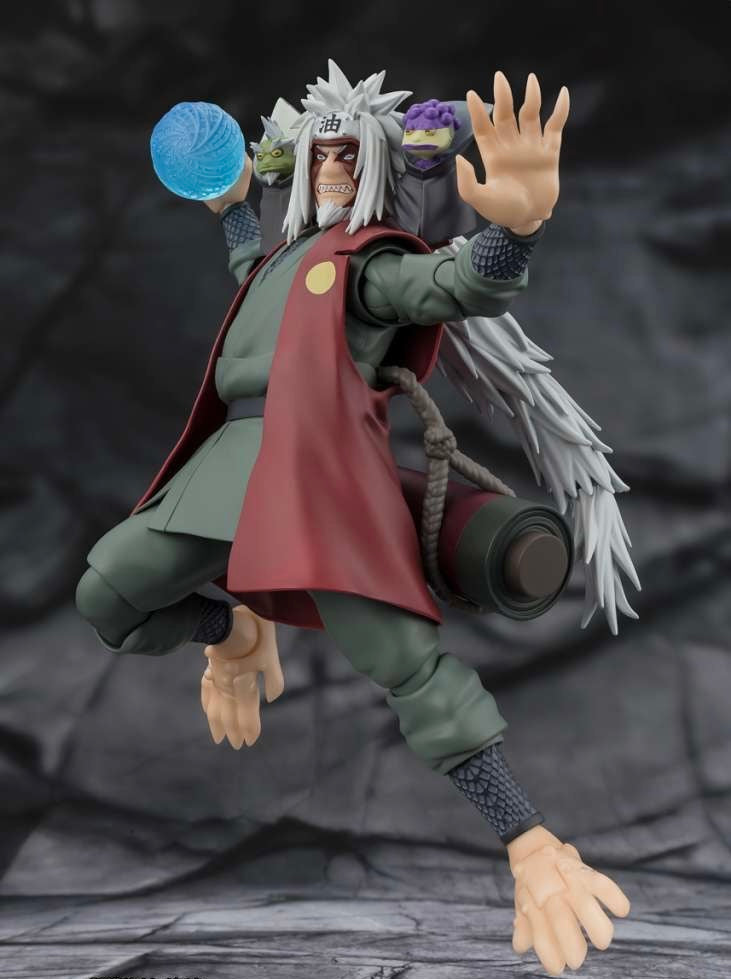 Naruto Shippuden SH Figuarts Action Figure JIRAIYA - Hidden Leaf Heroic Master Sage - Sage Mode Set