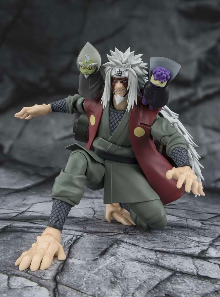 Naruto Shippuden SH Figuarts Action Figure JIRAIYA - Hidden Leaf Heroic Master Sage - Sage Mode Set