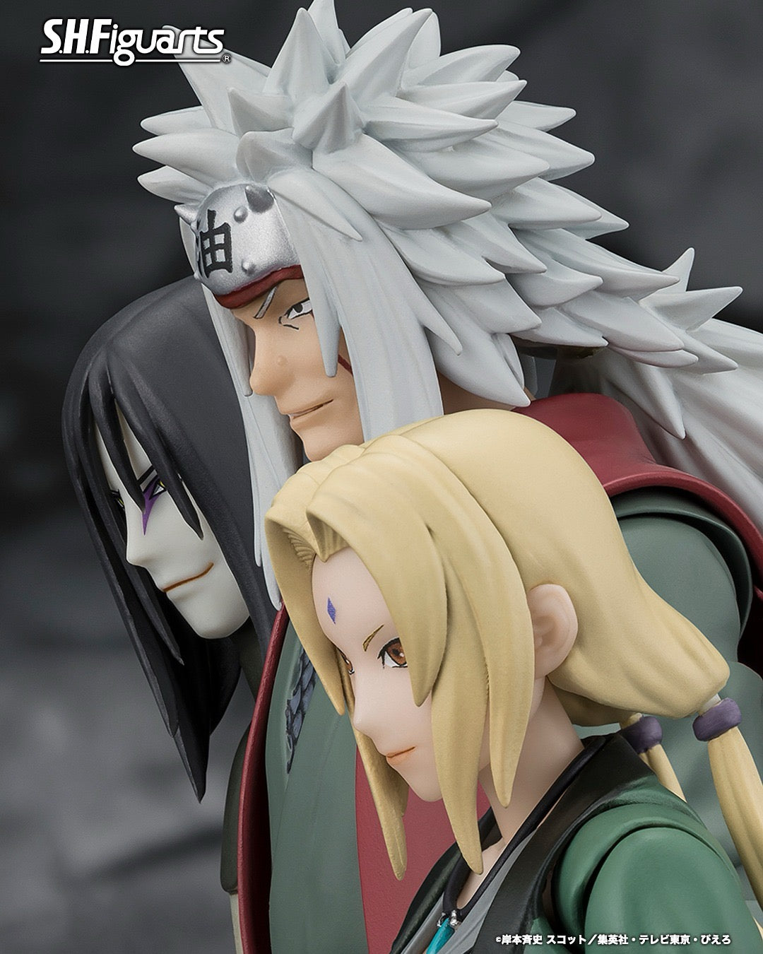 Naruto Shippuden SH Figuarts Action Figure JIRAIYA - Hidden Leaf Heroic Master Sage - Sage Mode Set