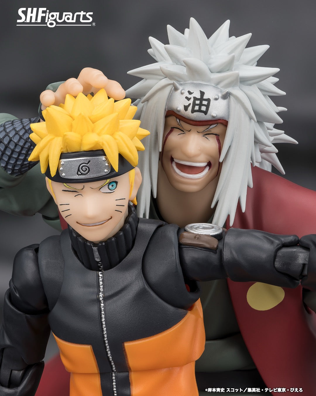 Naruto Shippuden SH Figuarts Action Figure JIRAIYA - Hidden Leaf Heroic Master Sage - Sage Mode Set