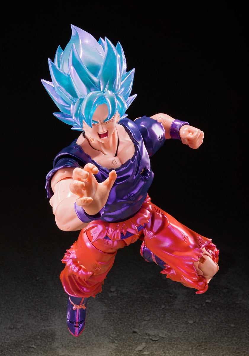 DRAGONBALL SUPER SH FIGUARTS SUPER SAIYAN GOD SUPER SAIYAN SON GOKU KAIO-KEN - Event Exclusive Color Edition