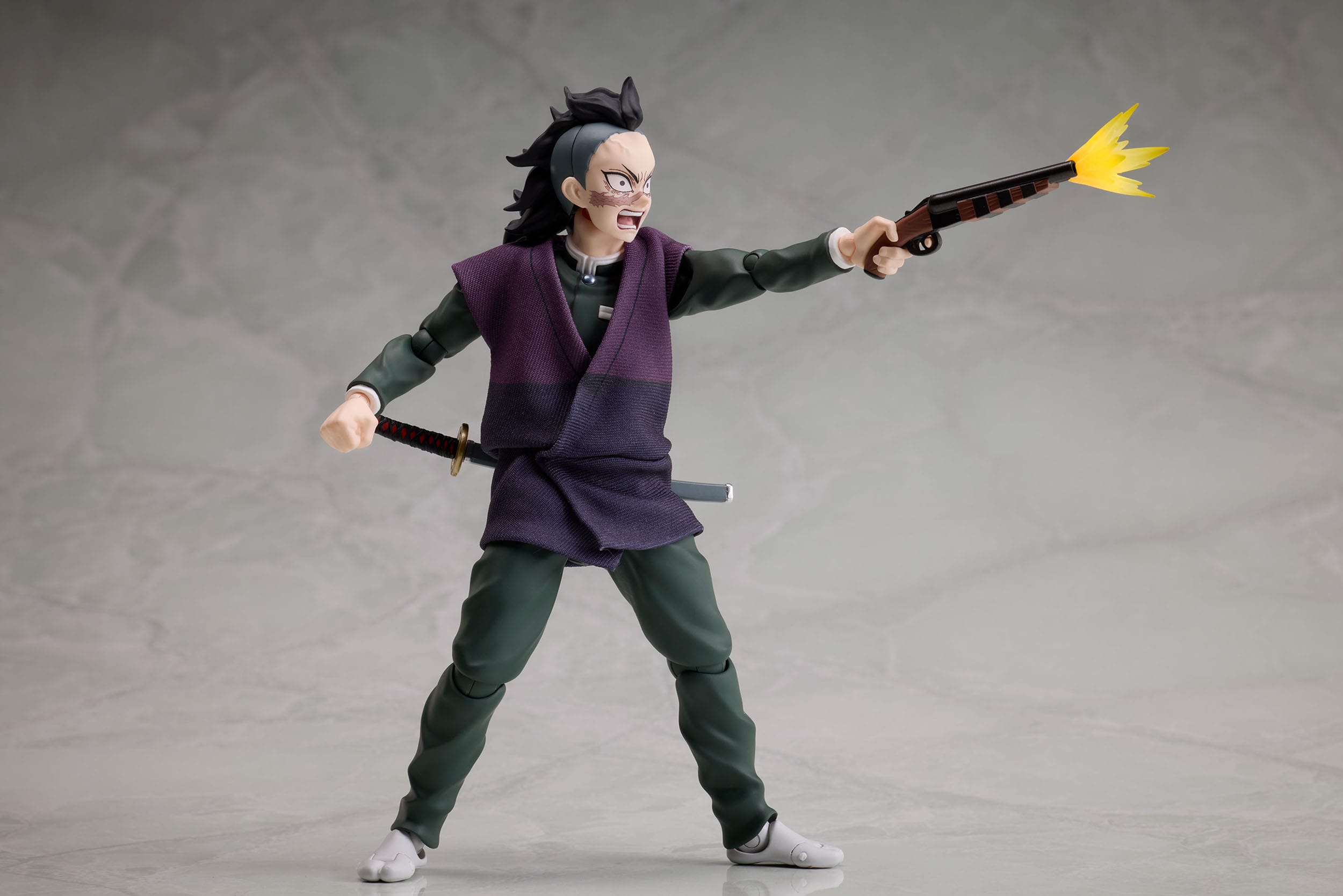 Demon Slayer: Kimetsu no Yaiba BUZZmod Action Figure 1/12 Genya Shinazugawa