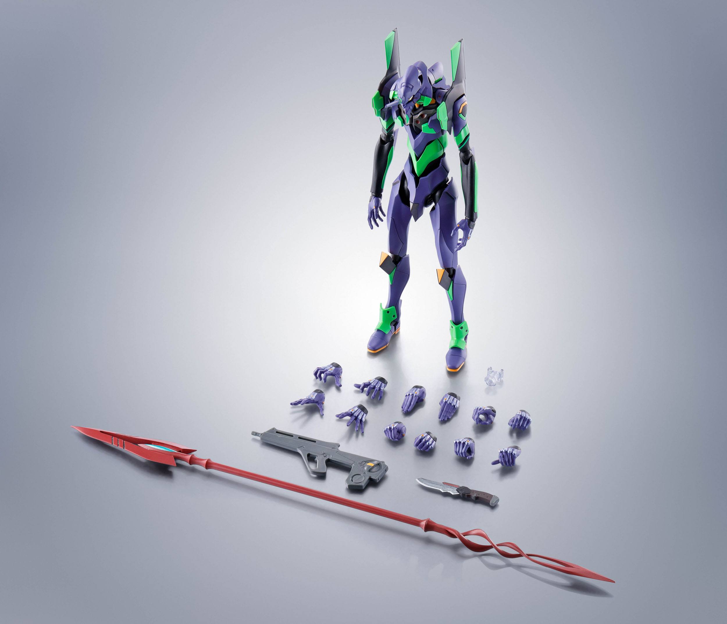 *PRE ORDER* Evangelion: 3.0+1.0 Thrice Upon a Time Robot Spirits Action Figure Side EVA Evangelion Test Type-01 + Spear of Cassius Renewal Color Edition Reissue (ETA JANUARY)
