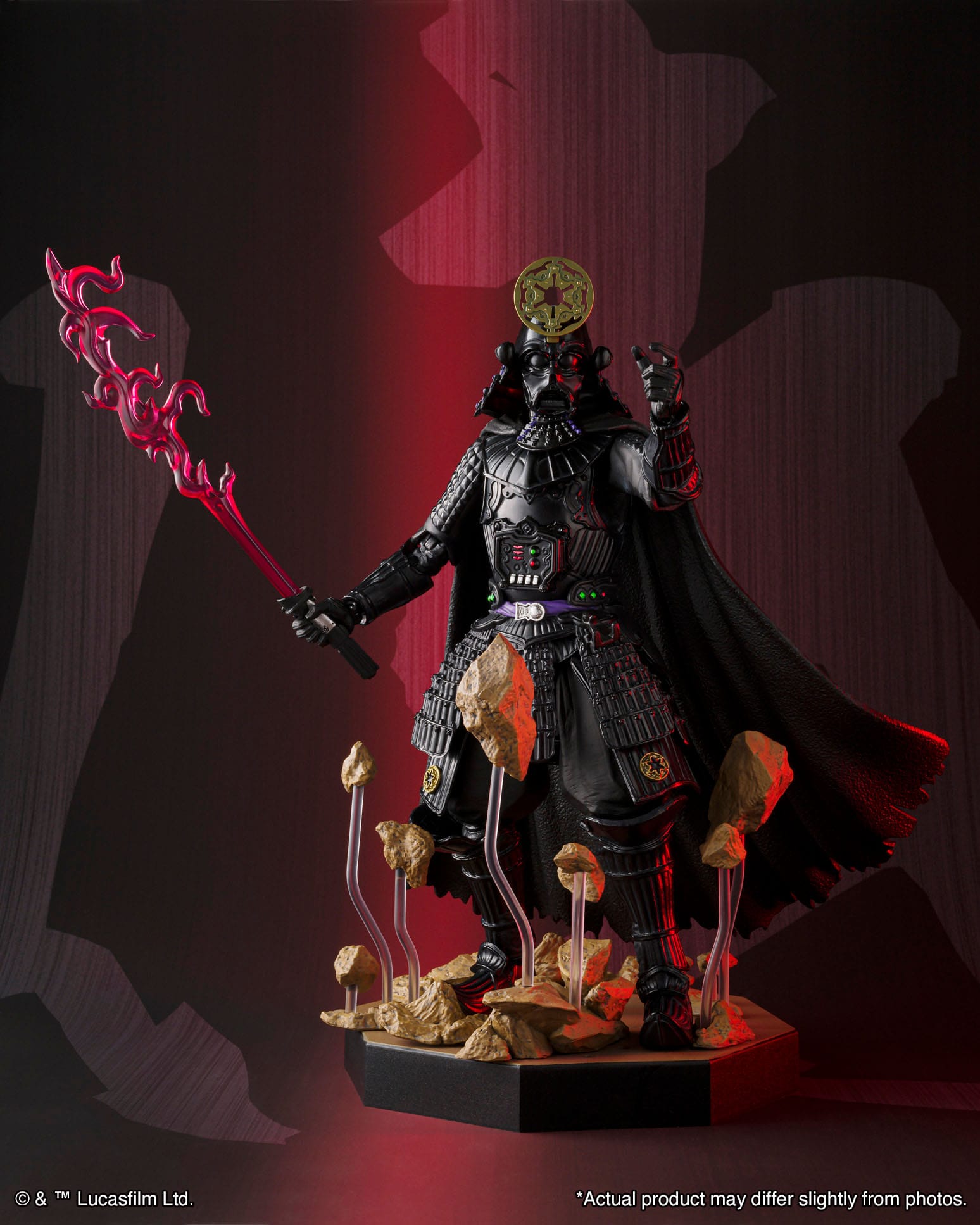 Star Wars: Obi-Wan Kenobi Meisho Movie Realization Action Figure Samurai Taisho Darth Vader - Vengeful Spirit