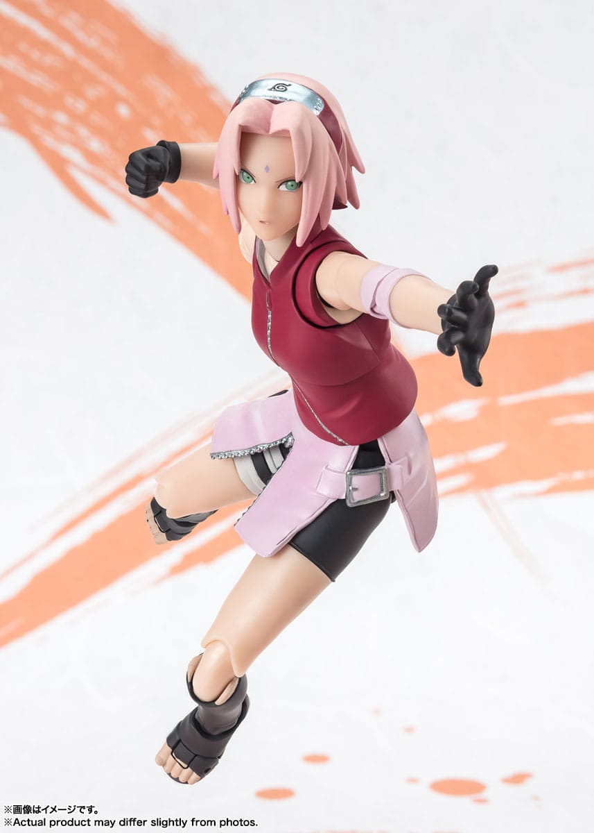 Naruto Shippuden SH Figuarts Action Figure Sakura Haruno Naruto OP99 Edition