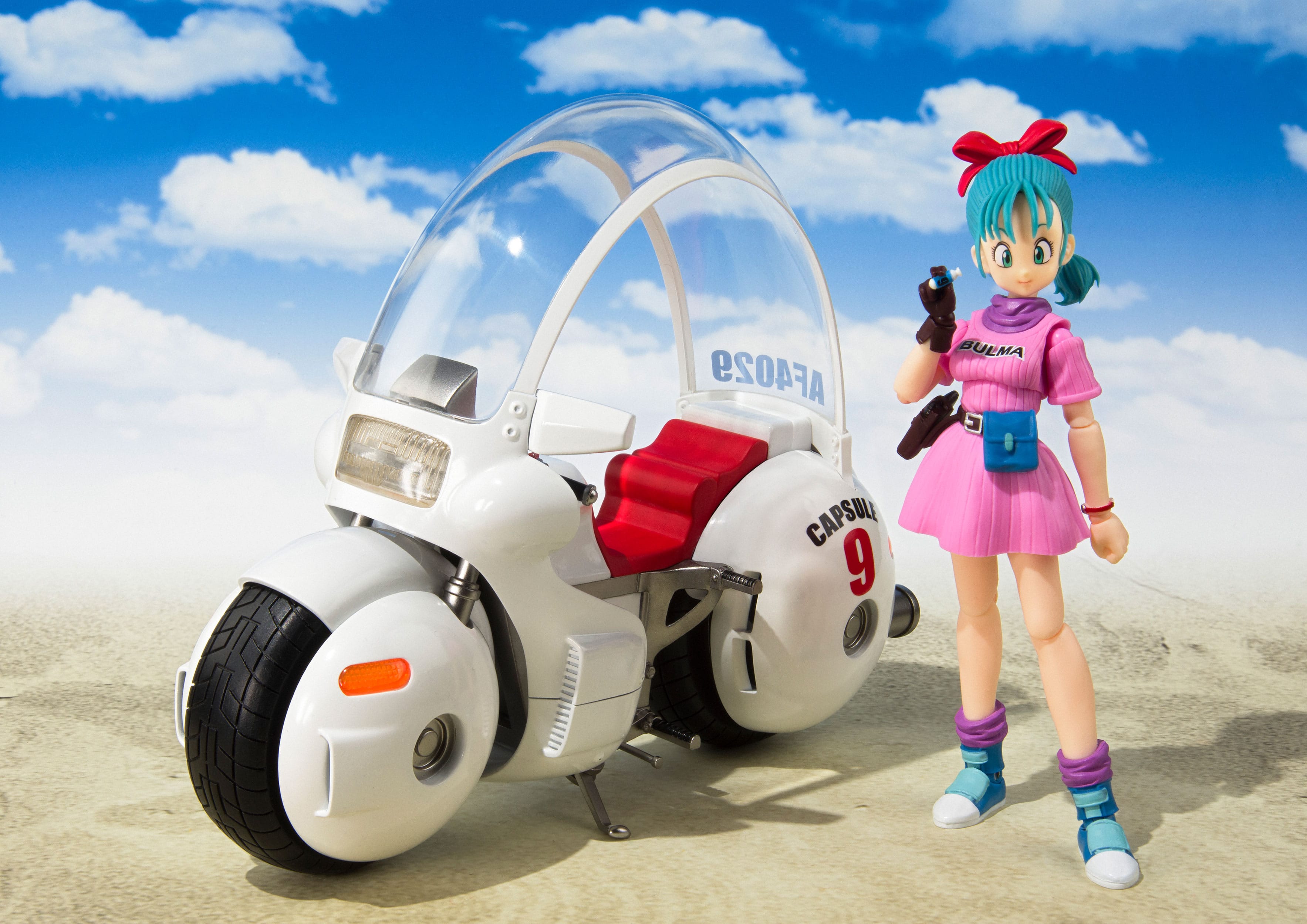 DRAGON BALL SH Figuarts Vehicle with Figure Bulma's Motorcycle Hoipoi Capsule No. 9