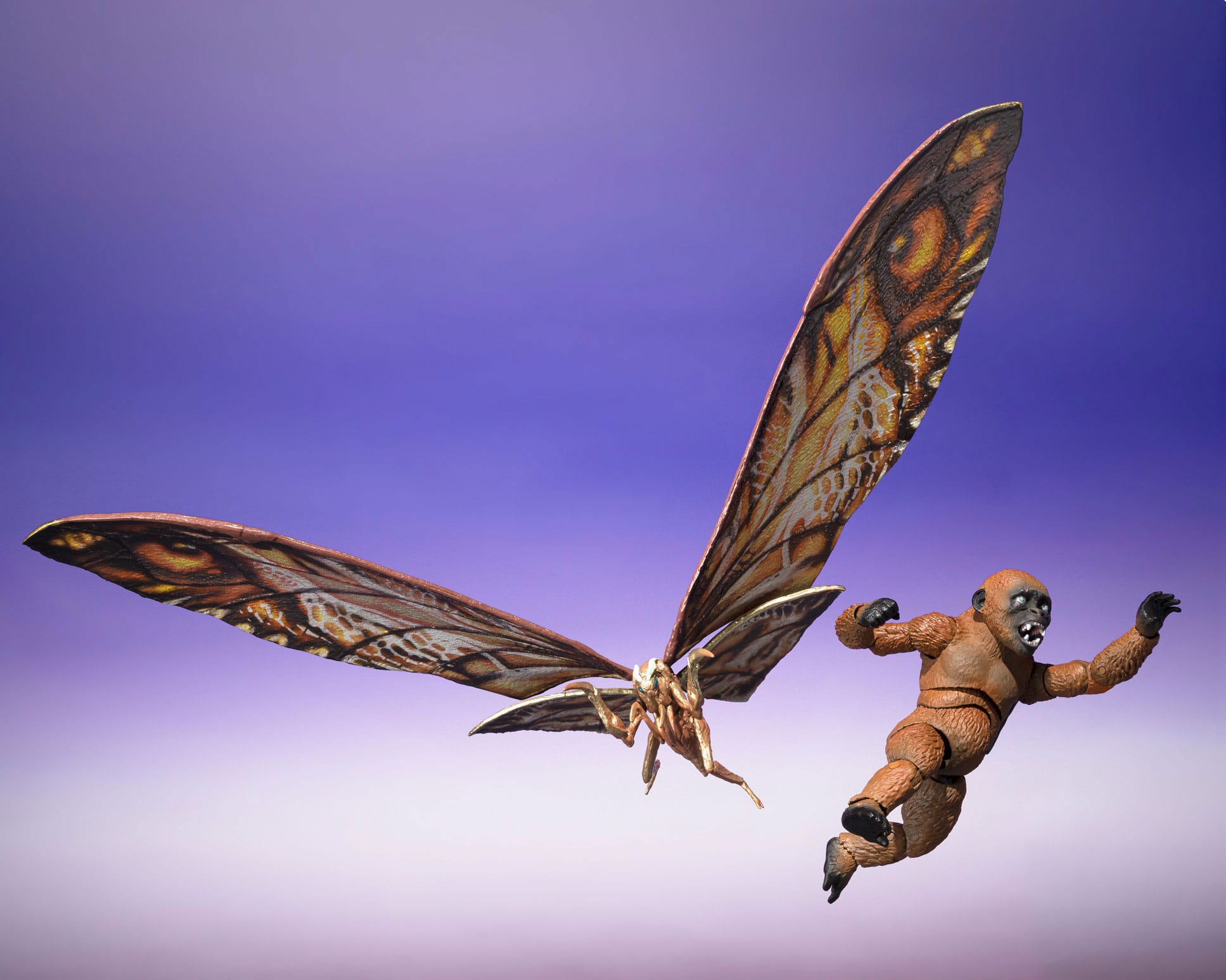 Godzilla x Kong: The New Empire SH Monster Arts Action Figures 2-Pack Suko & Mothra