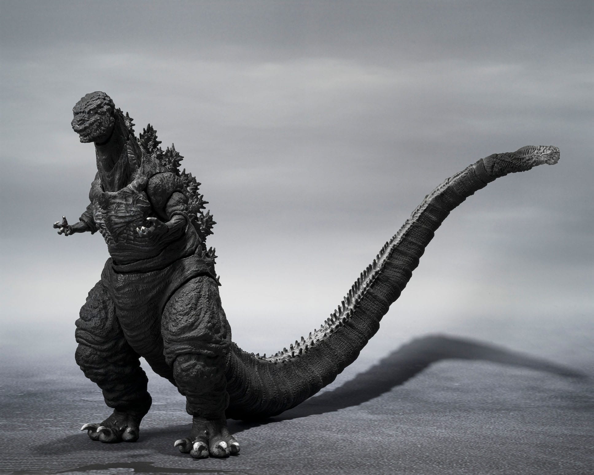 Godzilla SH MonsterArts Action Figure Godzilla (2016) The Fourth Orthochromatic Version