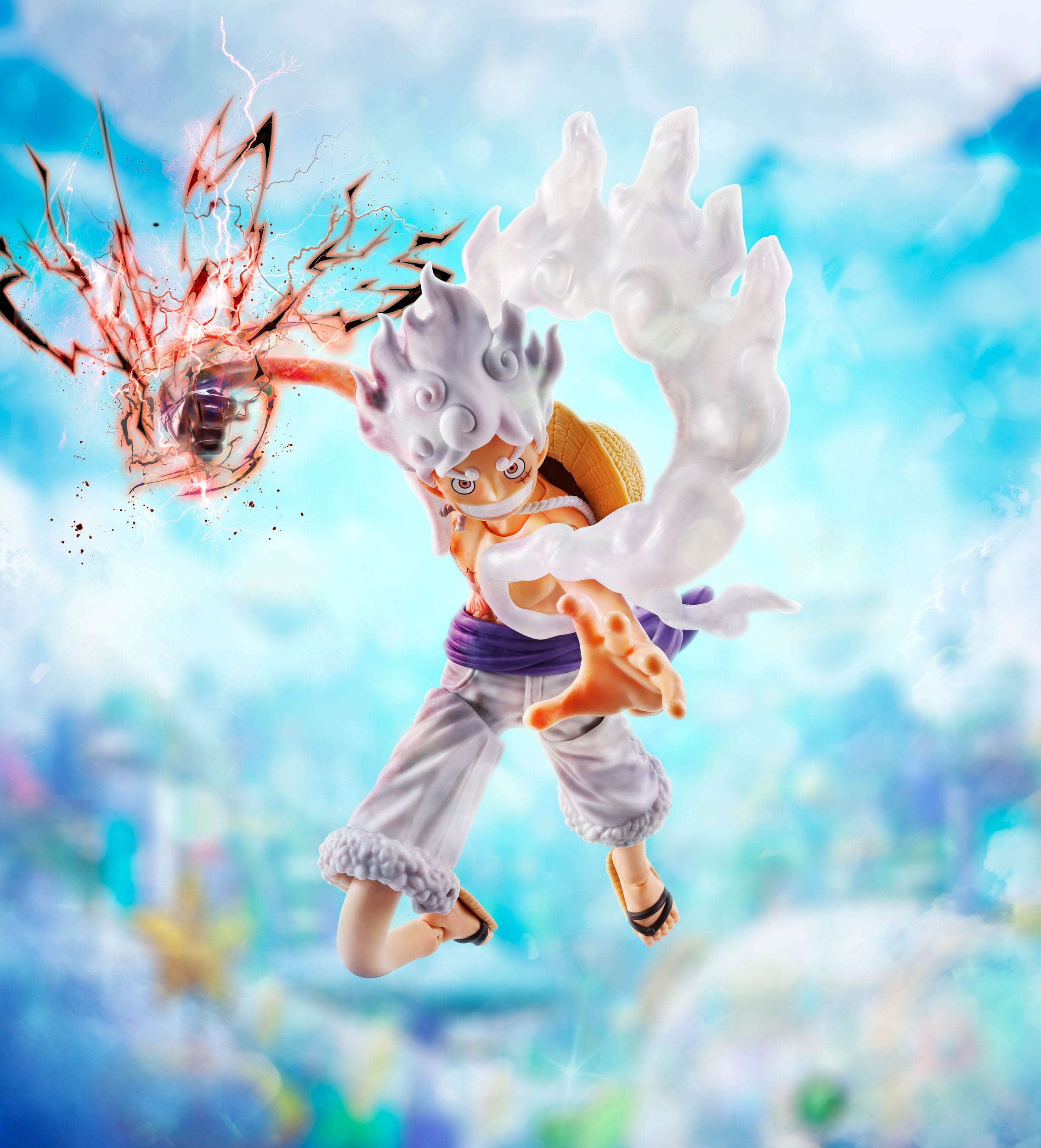 *PRE ORDER* One Piece SH Figuarts Action Figure Monkey D. Luffy Gear 5 - Future Island Egghead (ETA JANUARY)