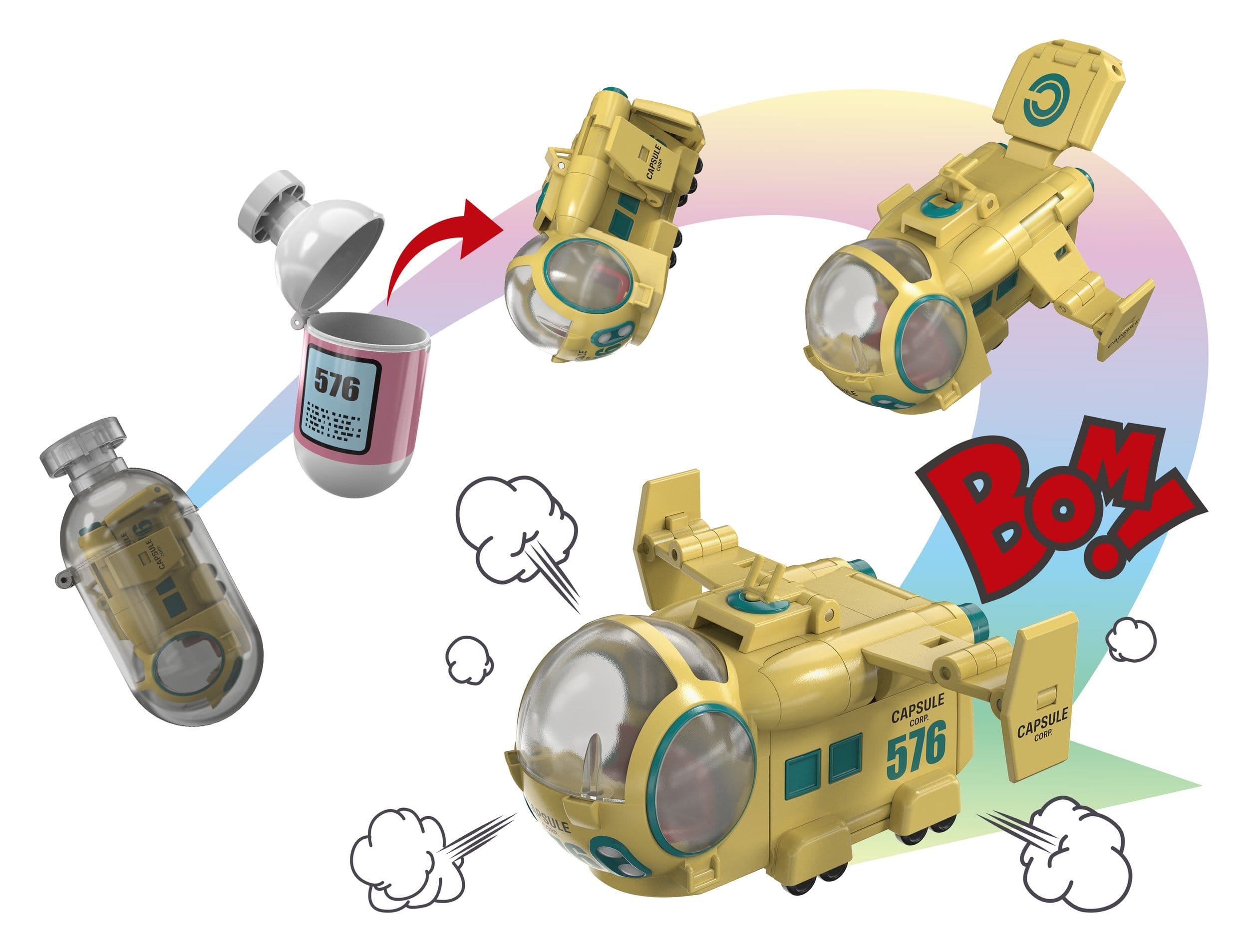 Dragon Ball Z Changearts Action Figure Hoi-Poi Capsule No. 576 Bulma's Airplane