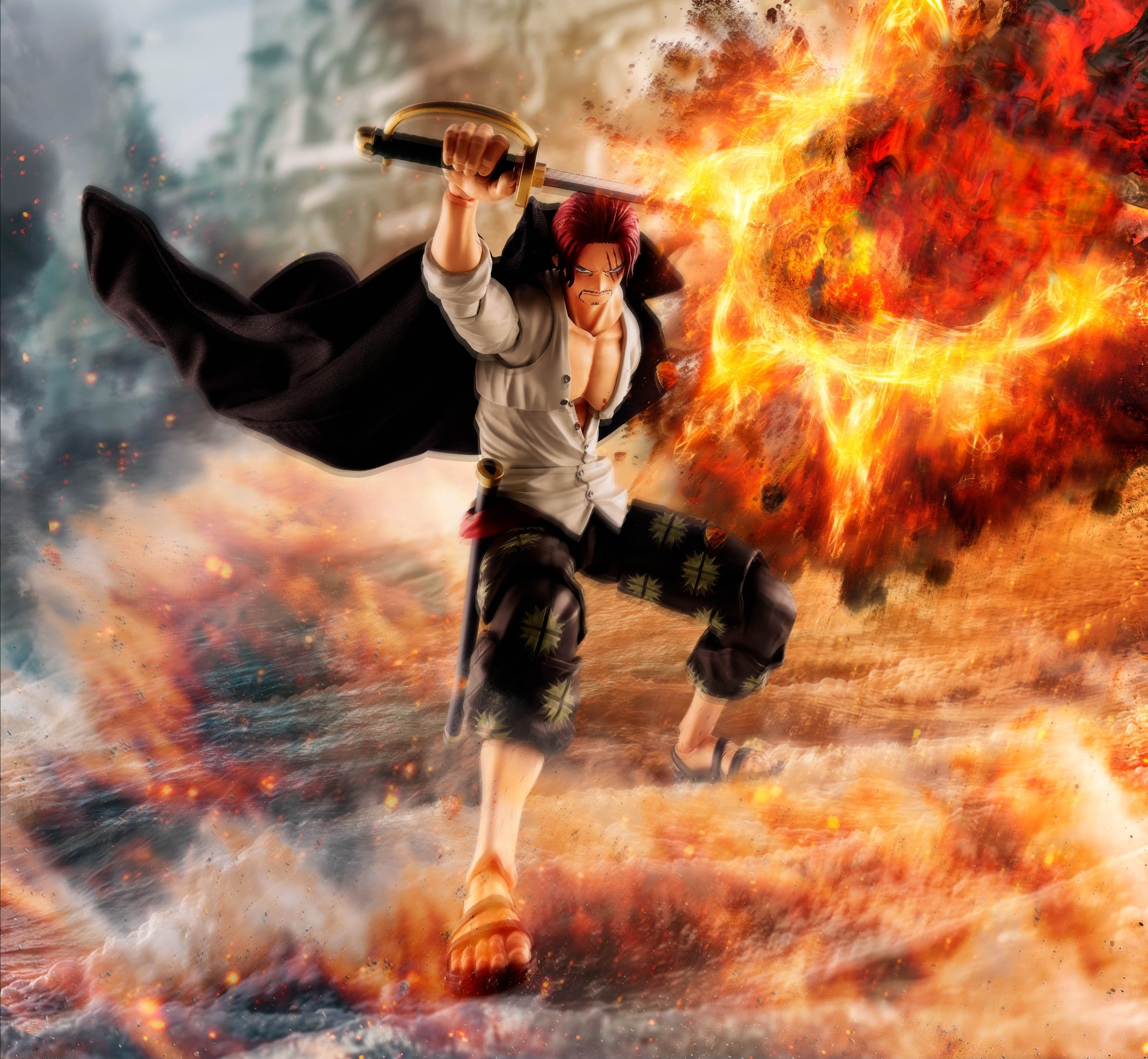 One Piece SH Figuarts Action Figure Shanks - Marineford