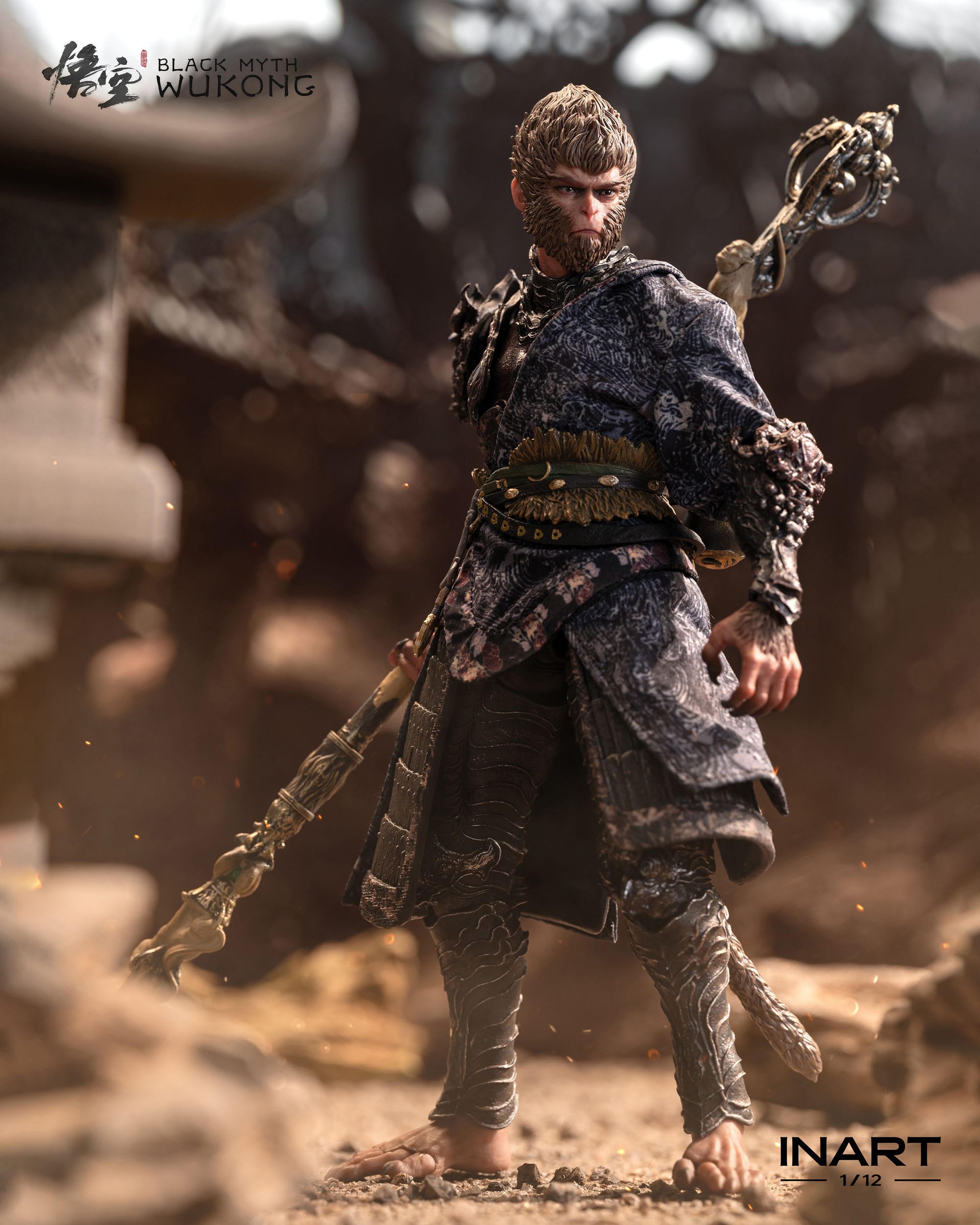 Black Myth: Wukong Action Figure 1/12 The Destined One in the Bronze Armor Set Deluxe Ver.