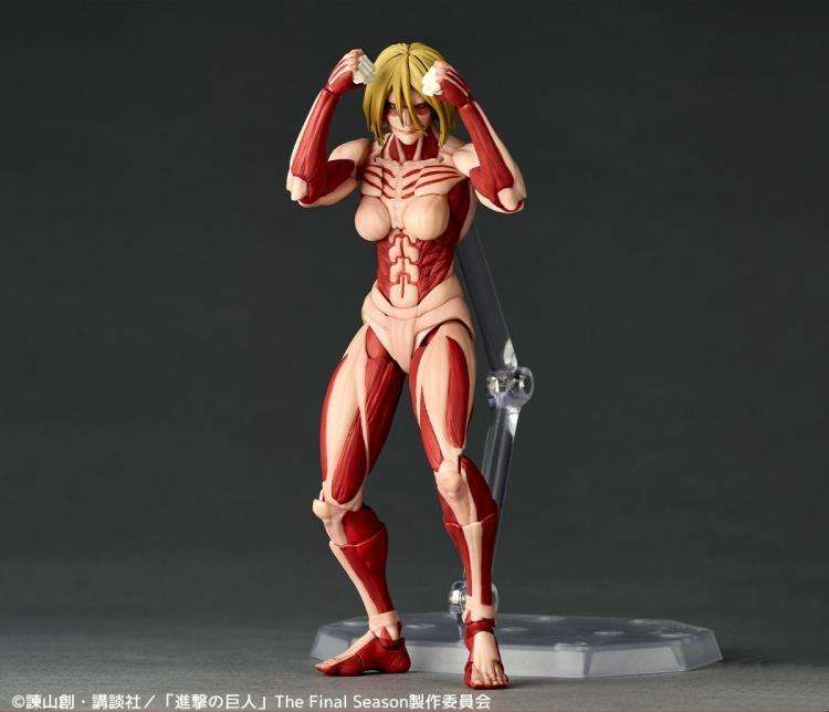 *PRE ORDER* Attack on Titan Amazing Yamaguchi Revoltech NR068 Female Titan - Annie Leonhart Action Figure (ETA NOVEMBER)