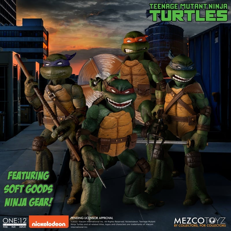Mezco ONE:12 COLLECTIVE Teenage Mutant Ninja Turtles Deluxe Boxed Set