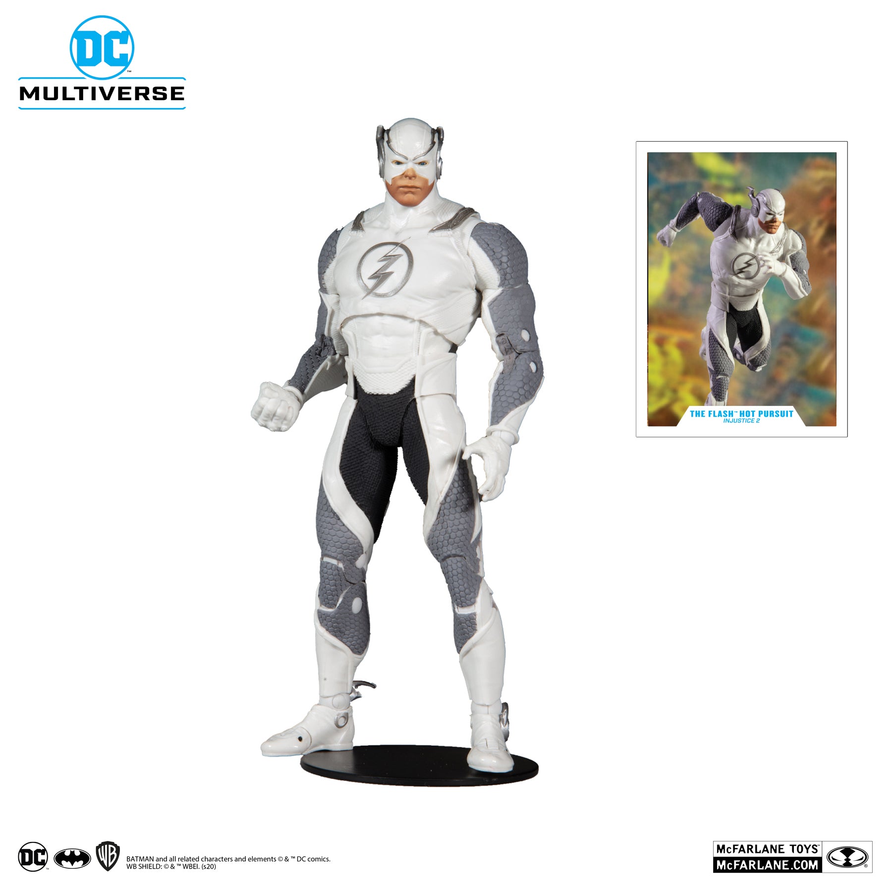 McFarlane Toys DC Multiverse Injustice Flash Hot Pursuit White Ver. Figure