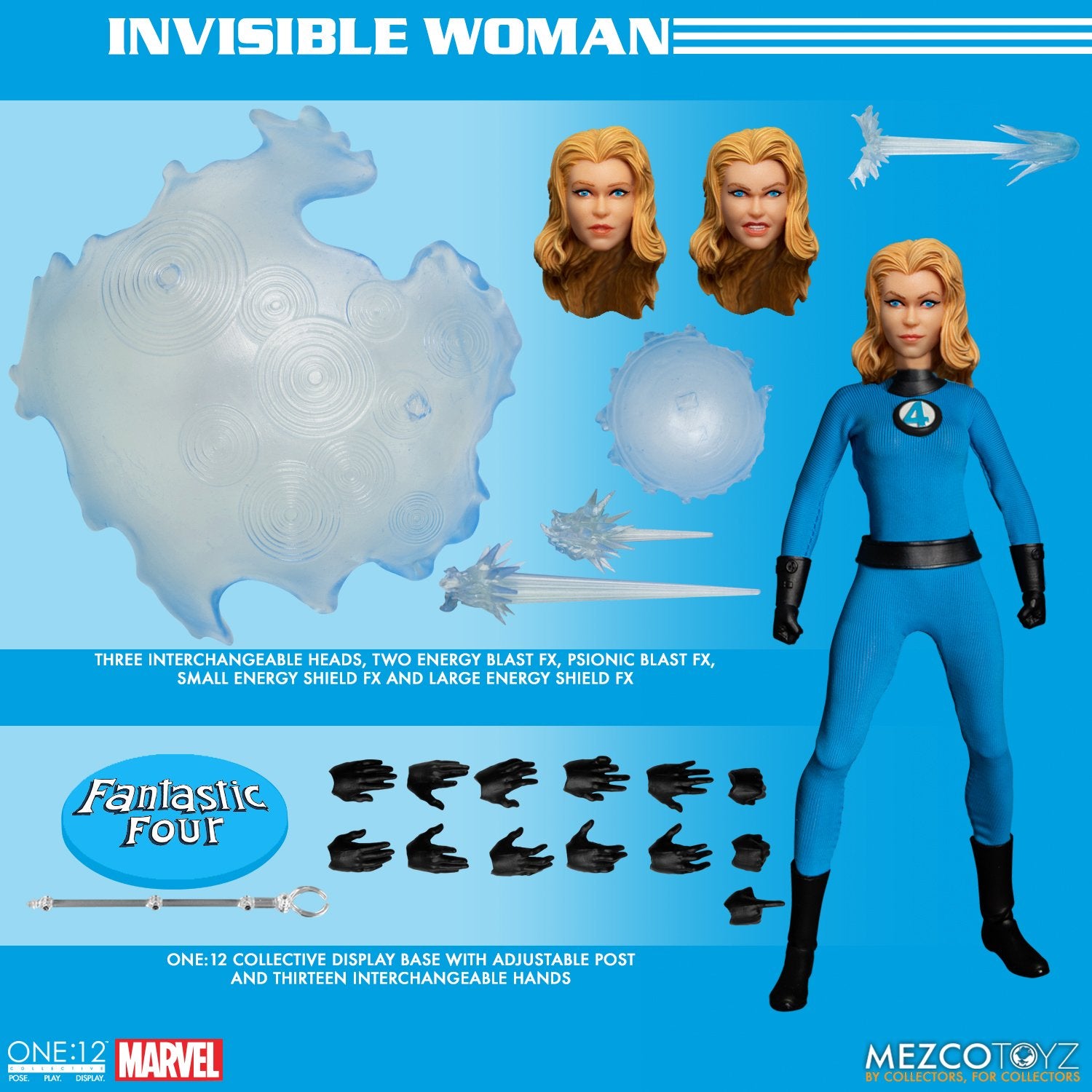 MEZCO ONE:12 COLLECTIVE Fantastic Four Deluxe Steel Boxed Set