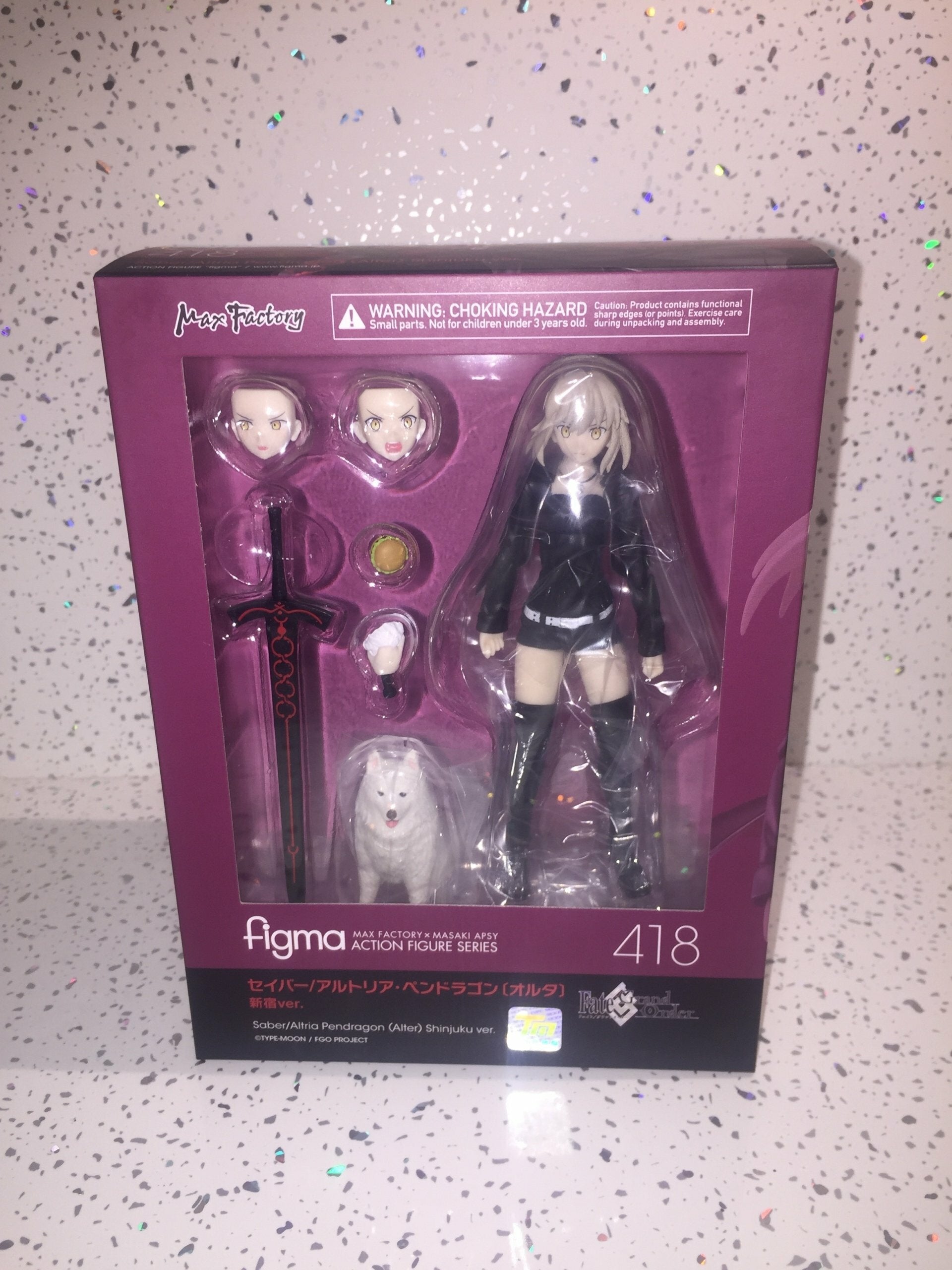 Fate/Grand Order Figma Saber/Altria Pendragon (Alter) Shinjuku Ver. 14 cm