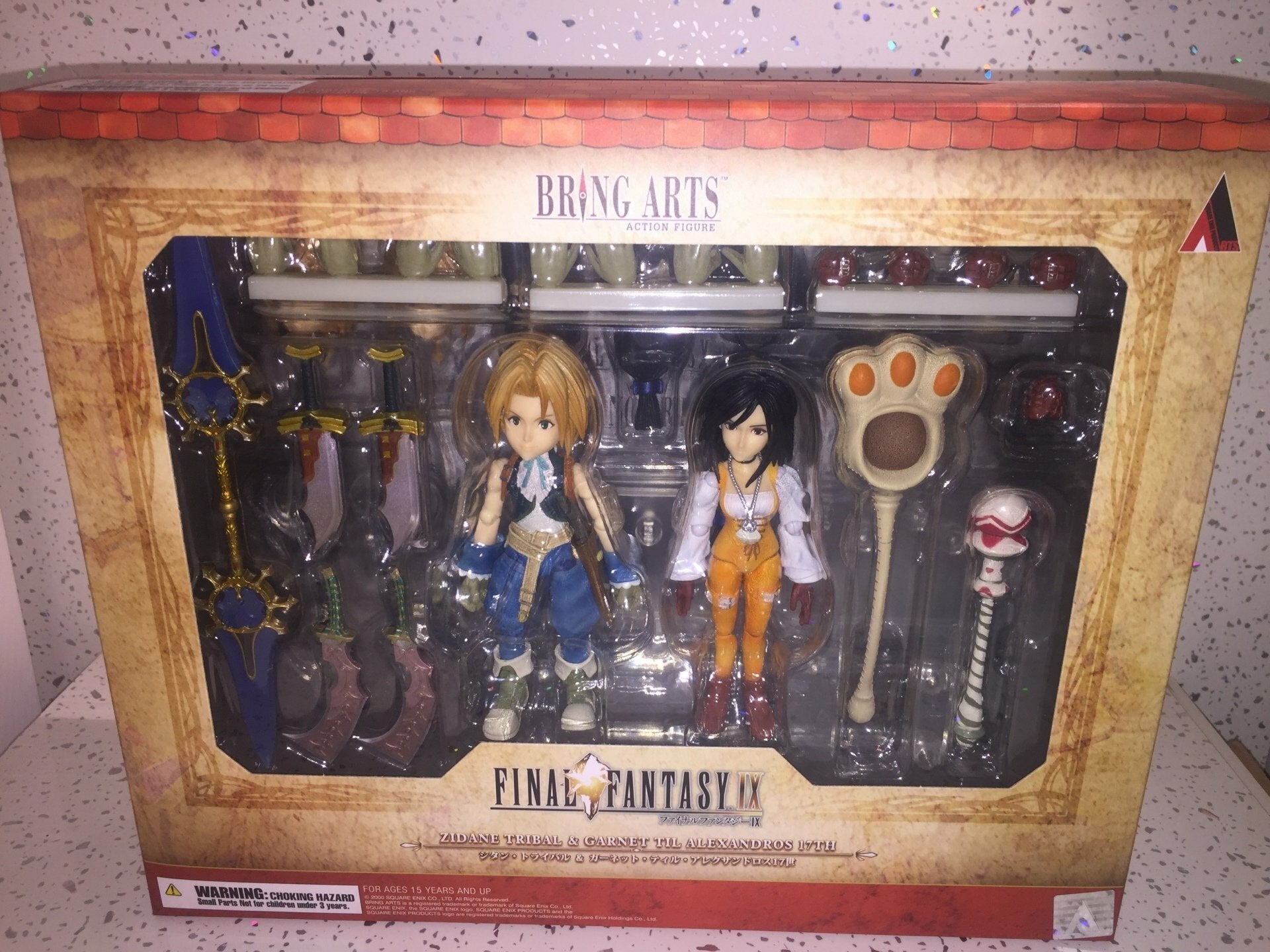 FINAL FANTASY IX BRING ARTS - ZIDANE TRIBAL & GARNET TIL ALEXANDROS 17TH SET