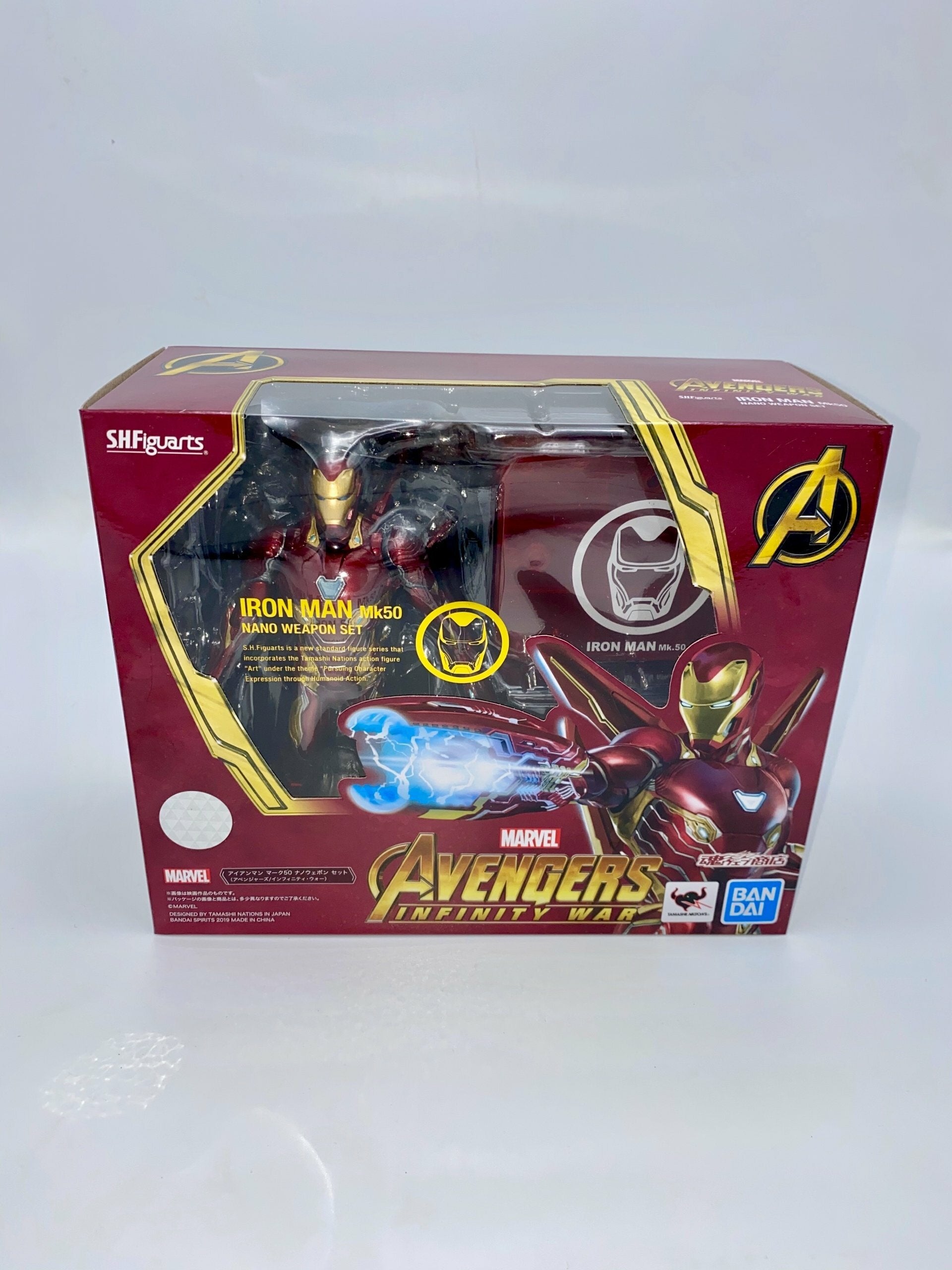Avengers Infinity War IRON MAN MK50 NANO WEAPONS & TAMASHII STAGE SH Figuarts