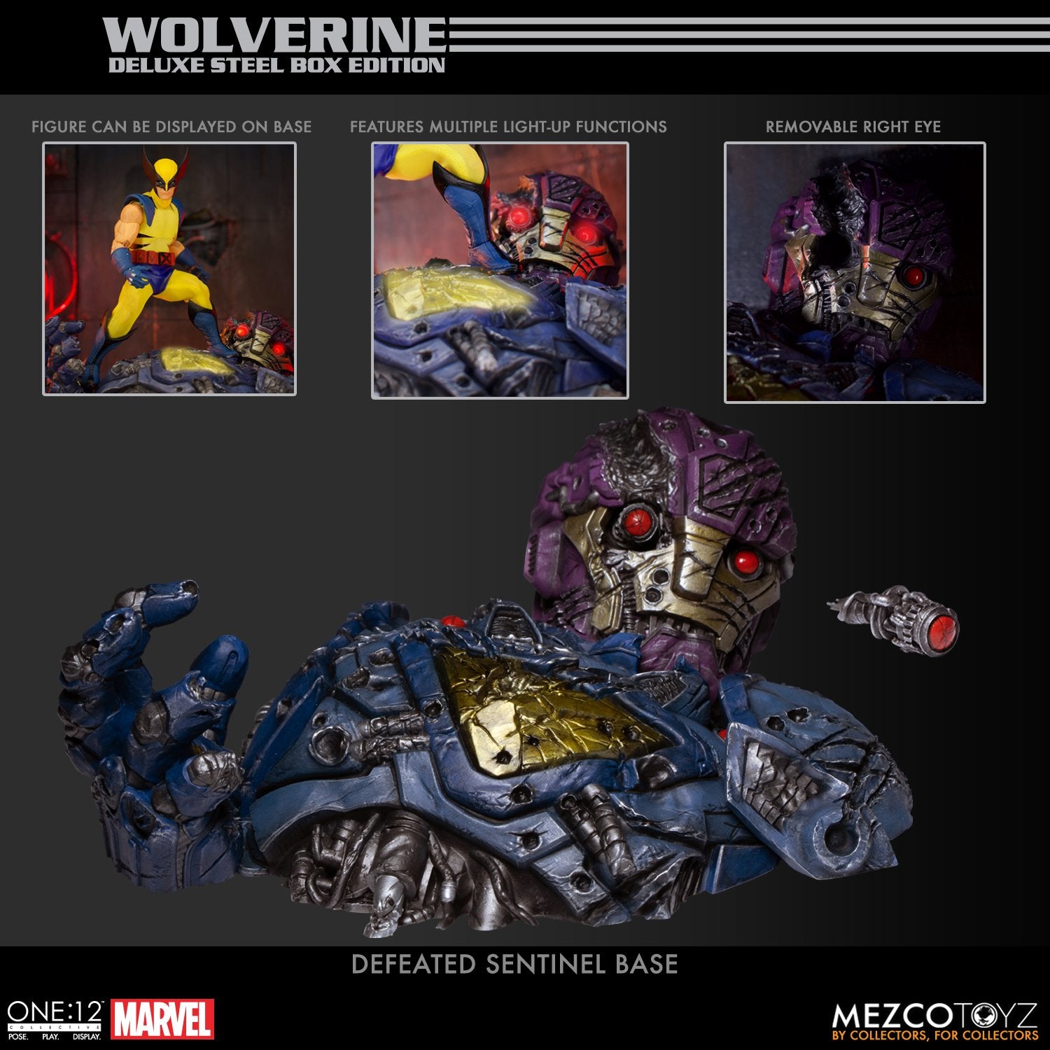 MEZCO ONE:12 COLLECTIVE Wolverine - Deluxe Steel Box Edition
