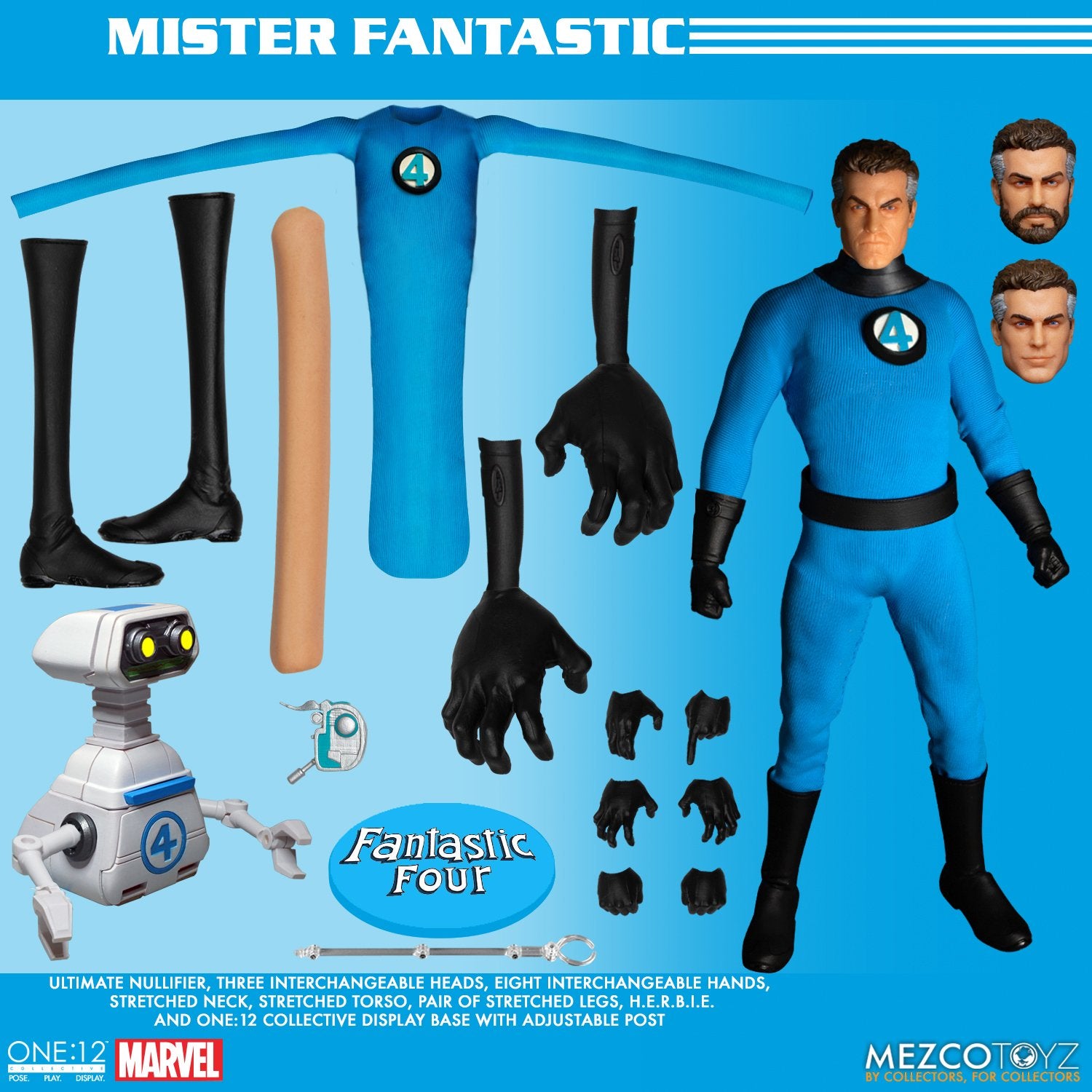 MEZCO ONE:12 COLLECTIVE Fantastic Four Deluxe Steel Boxed Set