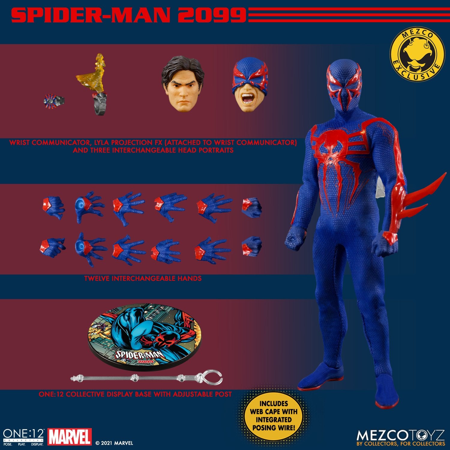 MEZCO ONE:12 COLLECTIVE Spider-Man 2099