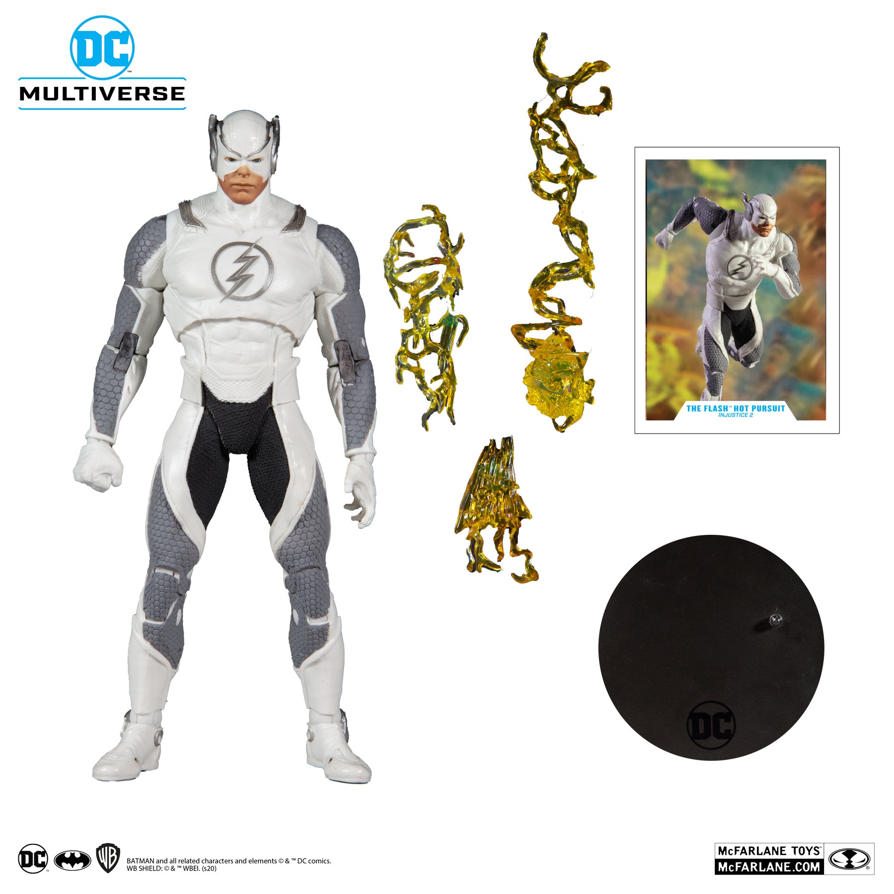 McFarlane Toys DC Multiverse Injustice Flash Hot Pursuit White Ver. Figure