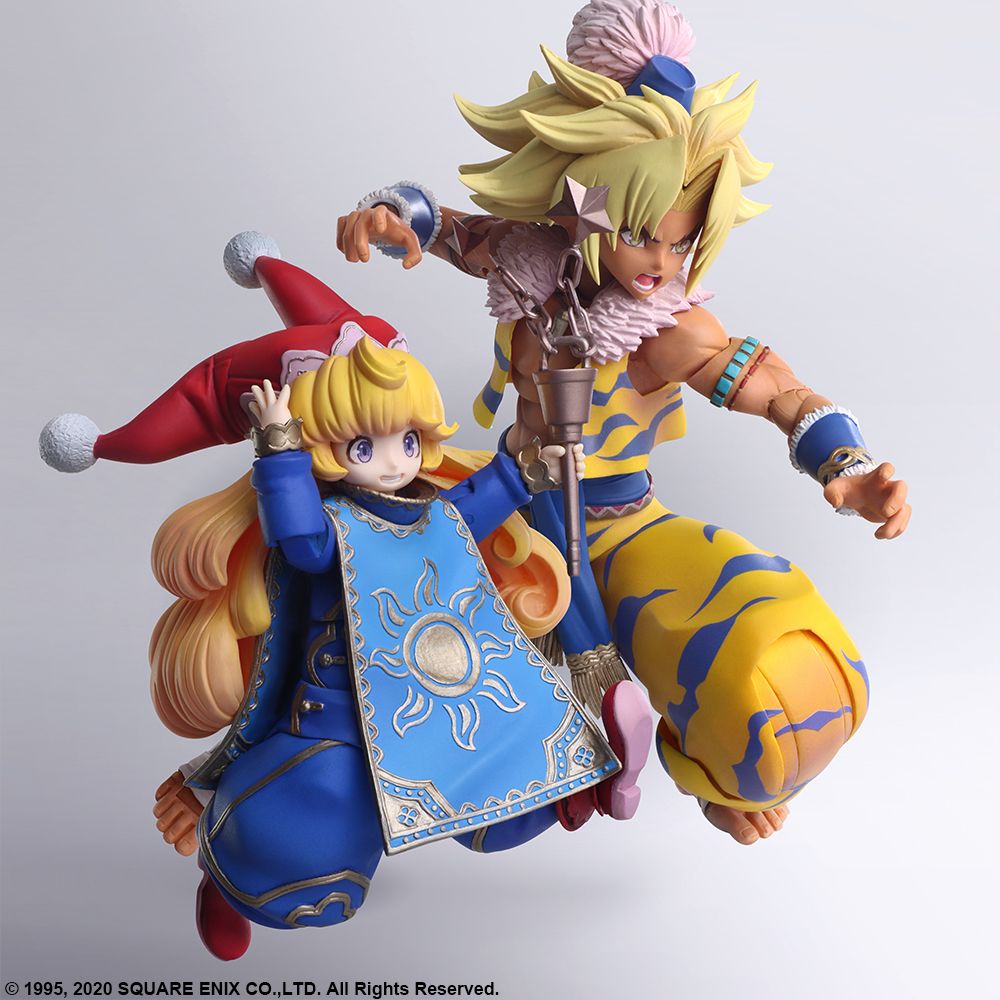 *DAMAGED BOX* TRIALS OF MANA BRING ARTS ACTION FIGURE KEVIN & CHARLOTTE