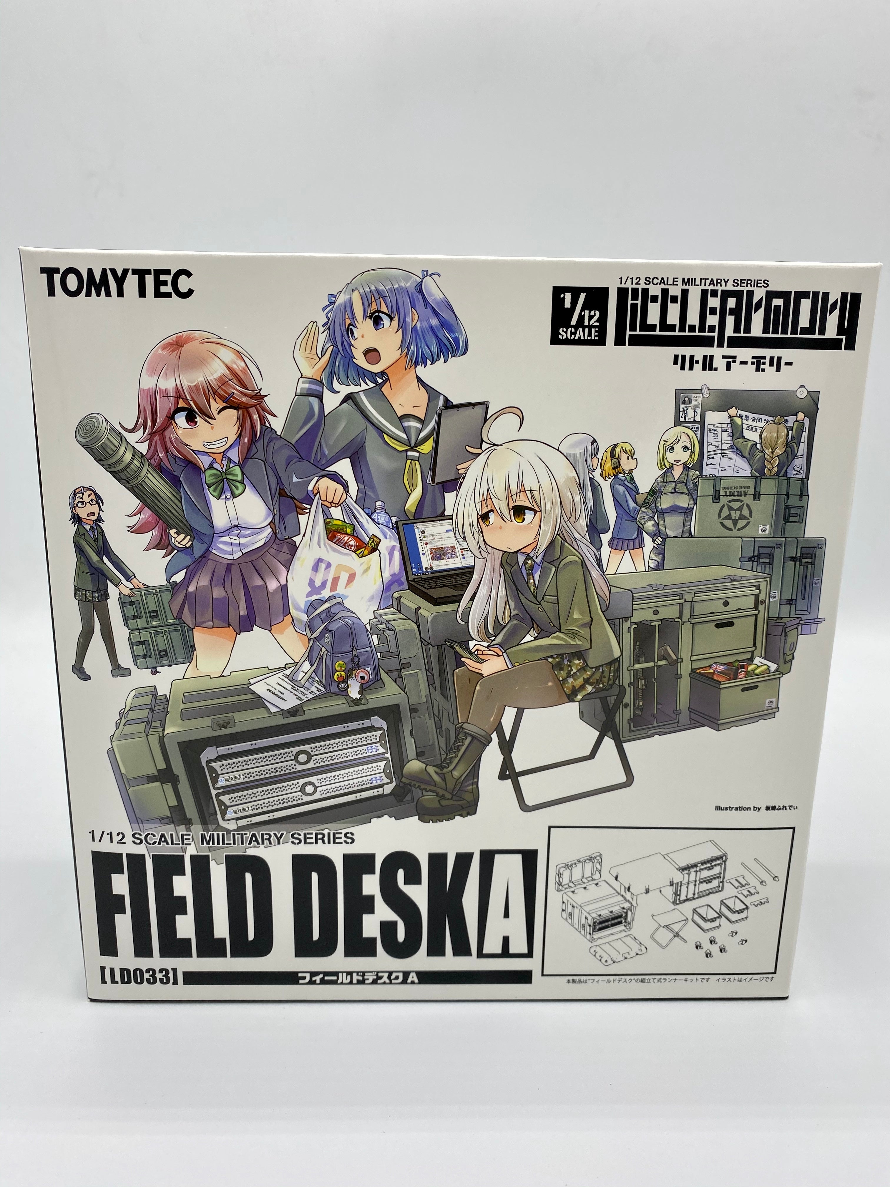 Tomytec LD033 Military Series 1/12 Little Armory Field Desk A Plastic Model