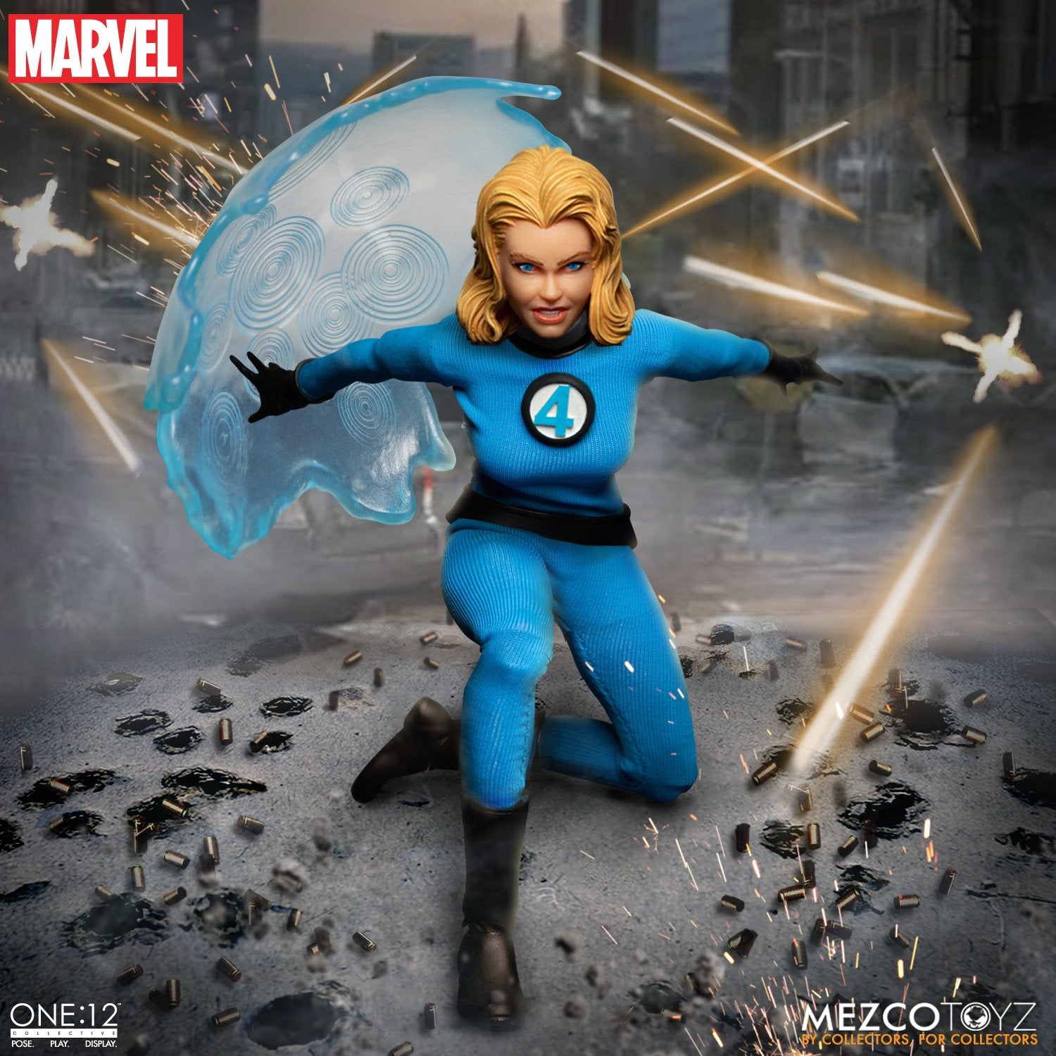 MEZCO ONE:12 COLLECTIVE Fantastic Four Deluxe Steel Boxed Set