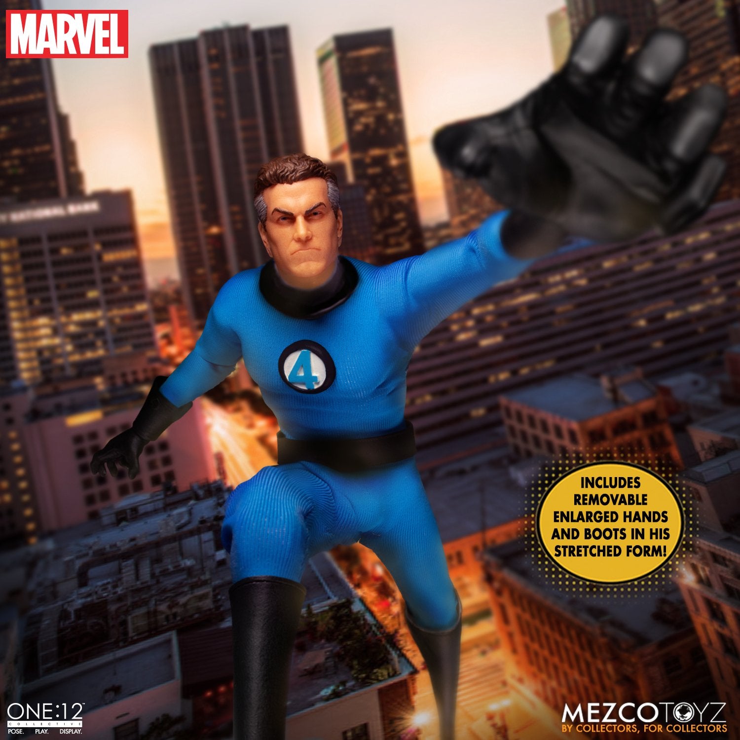 MEZCO ONE:12 COLLECTIVE Fantastic Four Deluxe Steel Boxed Set