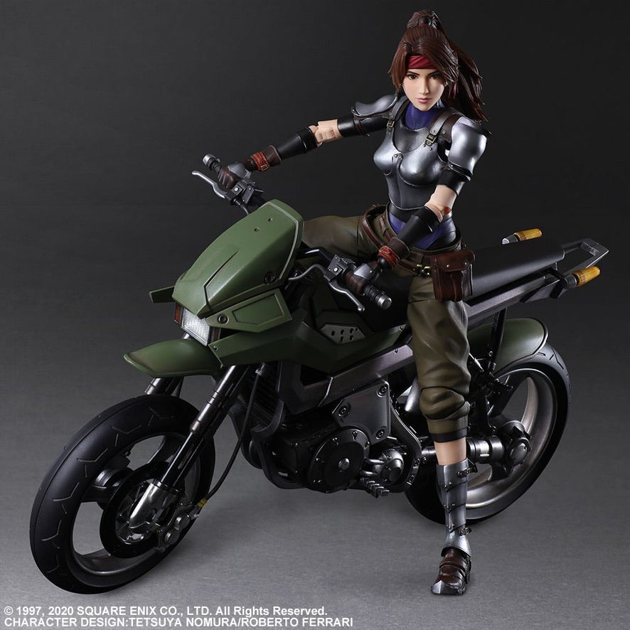 FINAL FANTASY 7 PLAY ARTS KAI - JESSIE & MOTORCYCLE SET