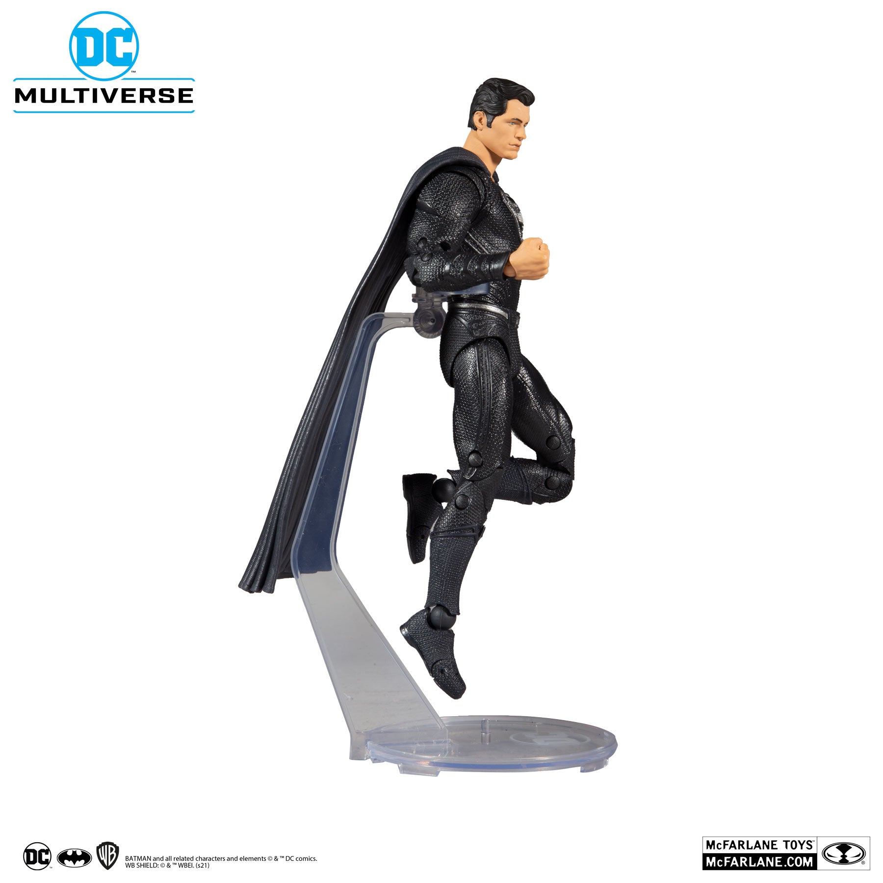 McFarlane Toys DC Justice League Movie Superman Black Suit Action Figure