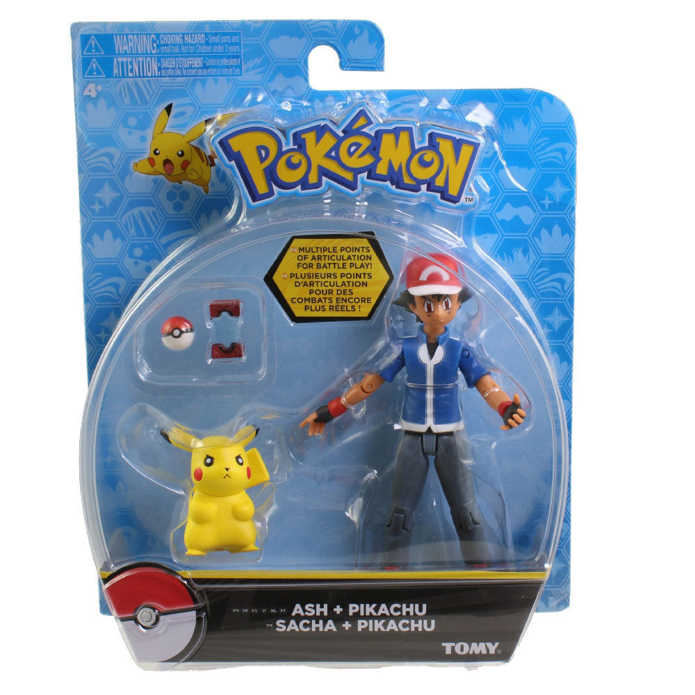 Pokemon Action Figures 2-Pack Ash & Pikachu